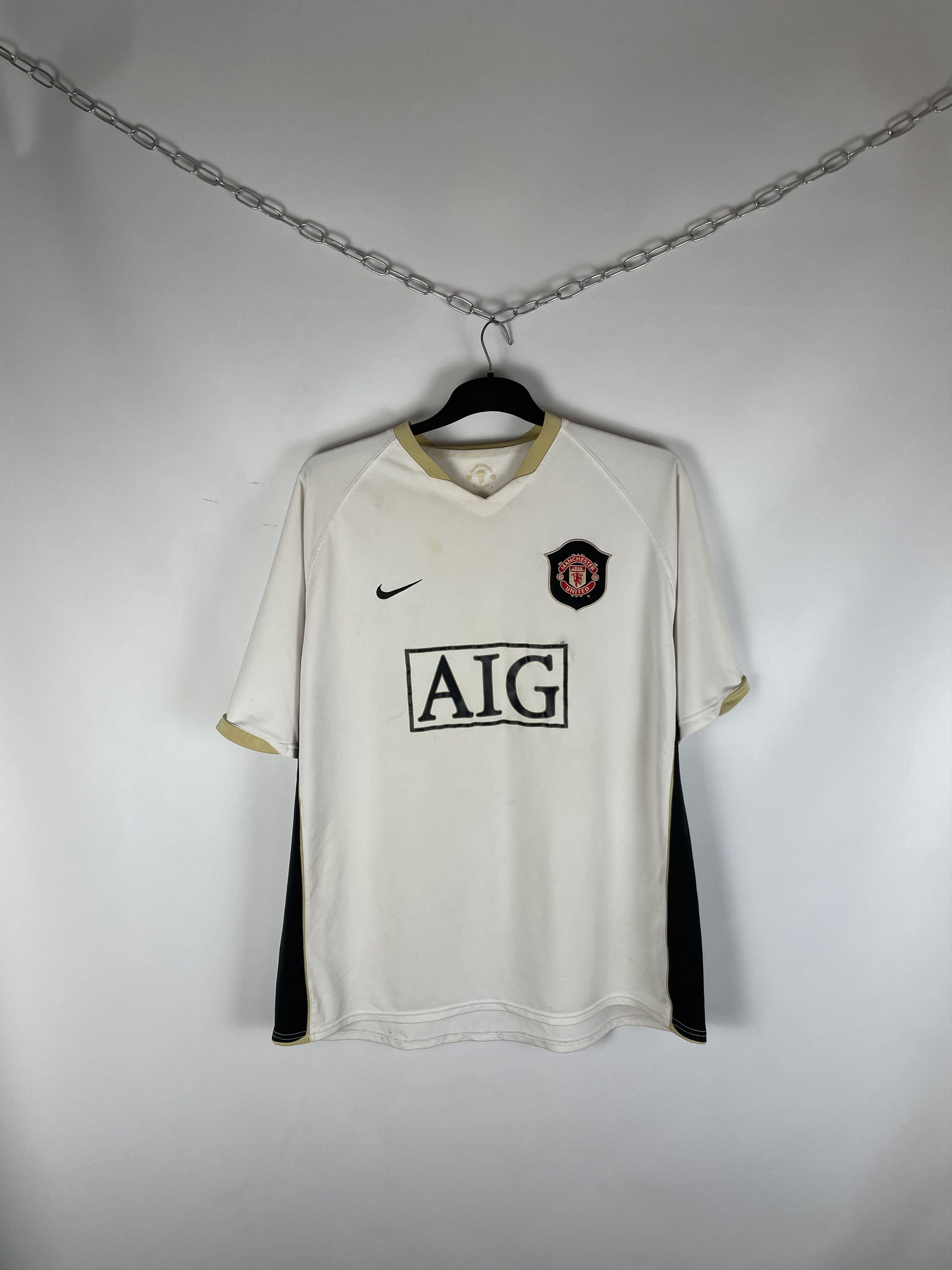 Nike 2006/2007 Nike Manchester United Vintage Soccer Jersey Tee Size US XXL / EU 58 / 5 - 1 Thumbnail