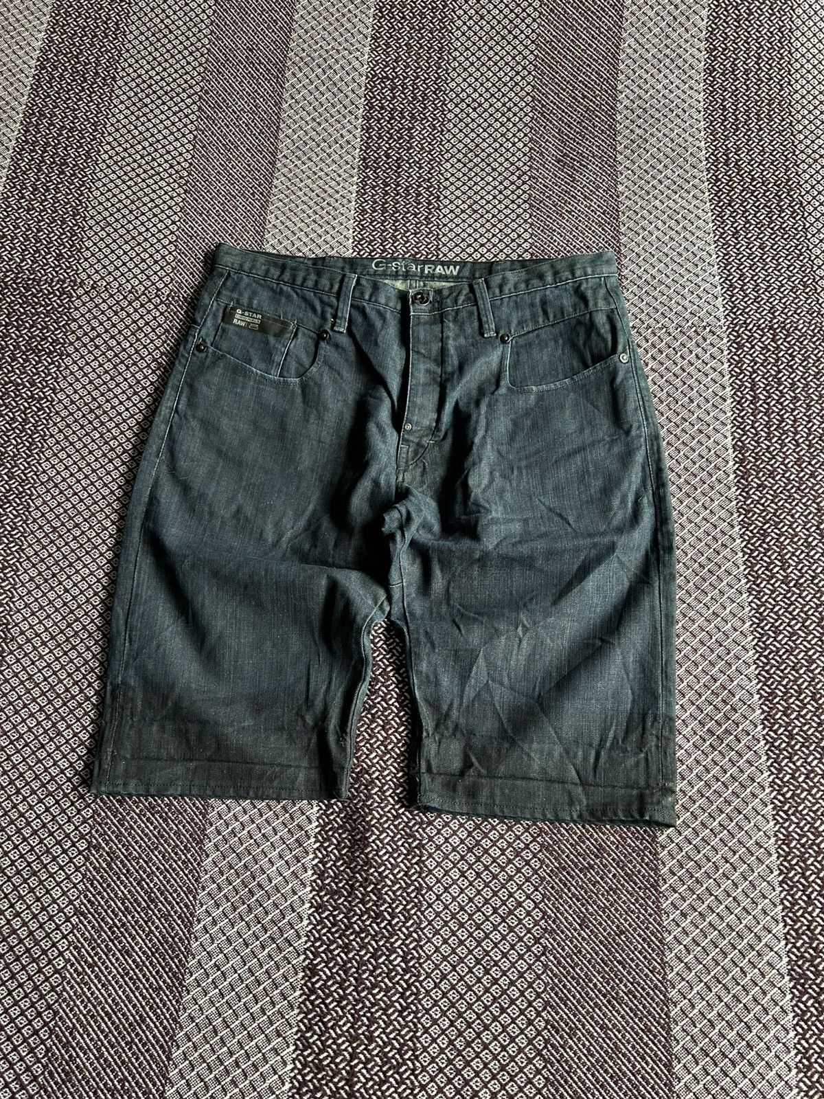 G-Star × Vintage Vintage G-star Raw GS Blade Embro Loose Denim Shorts Size 33 Size US 33 - 8 Thumbnail