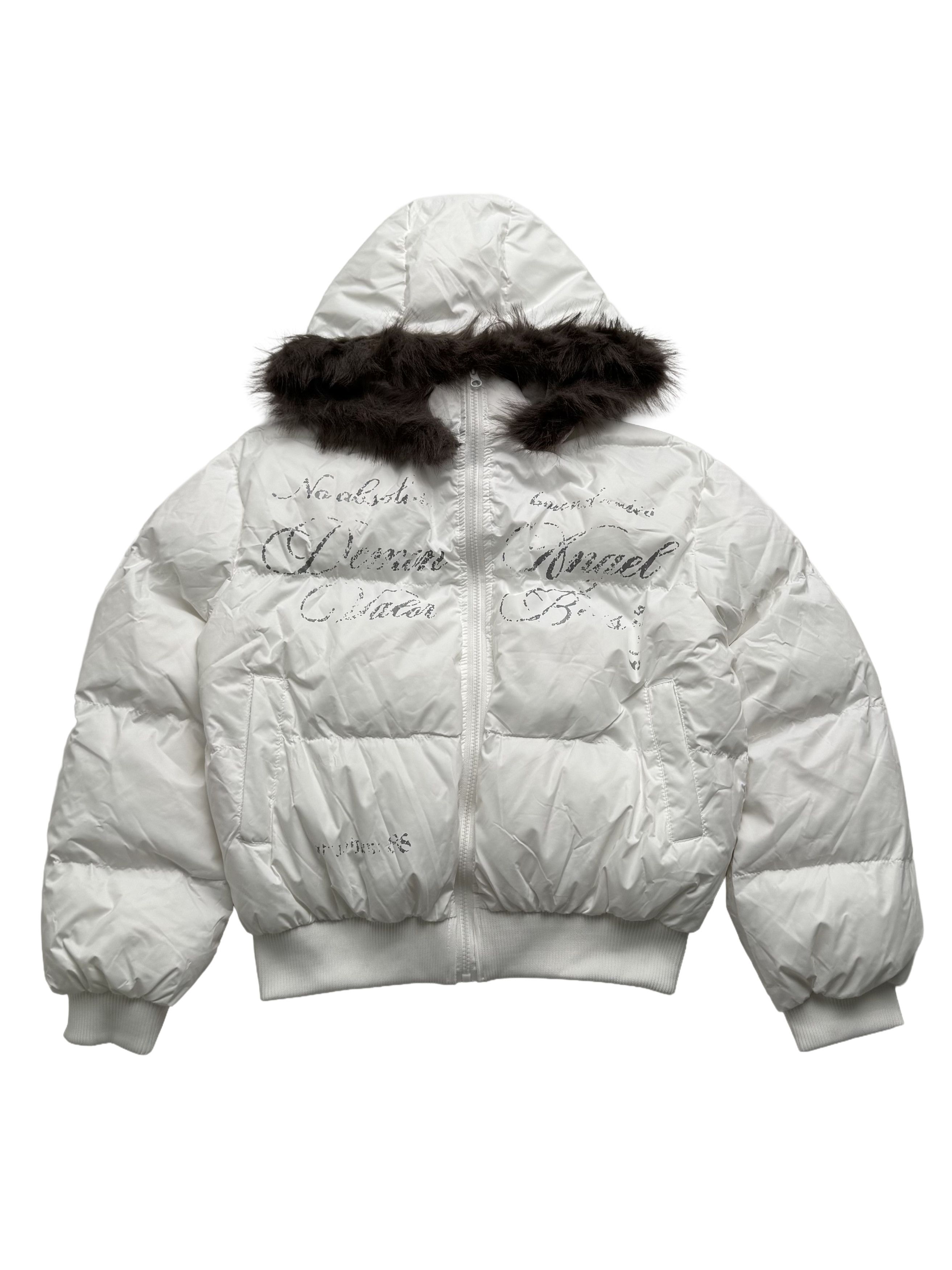 Vintage Vintage Cropped Jacket With Faux Fur Hood Size L / US 10 / IT 46 - 5 Thumbnail