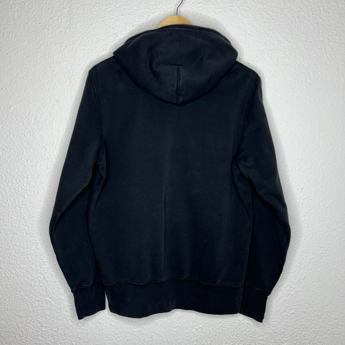 Nike × Vintage Vintage Nike Hoodie Black Logo Swoosh Boxy 90s Y2K Size US M / EU 48-50 / 2 - 7 Thumbnail
