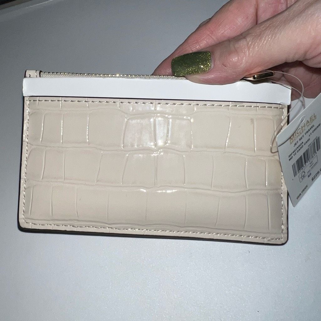 Michael Kors Michael Kors Jet Set Travel Cream Card Case Size ONE SIZE - 3 Thumbnail
