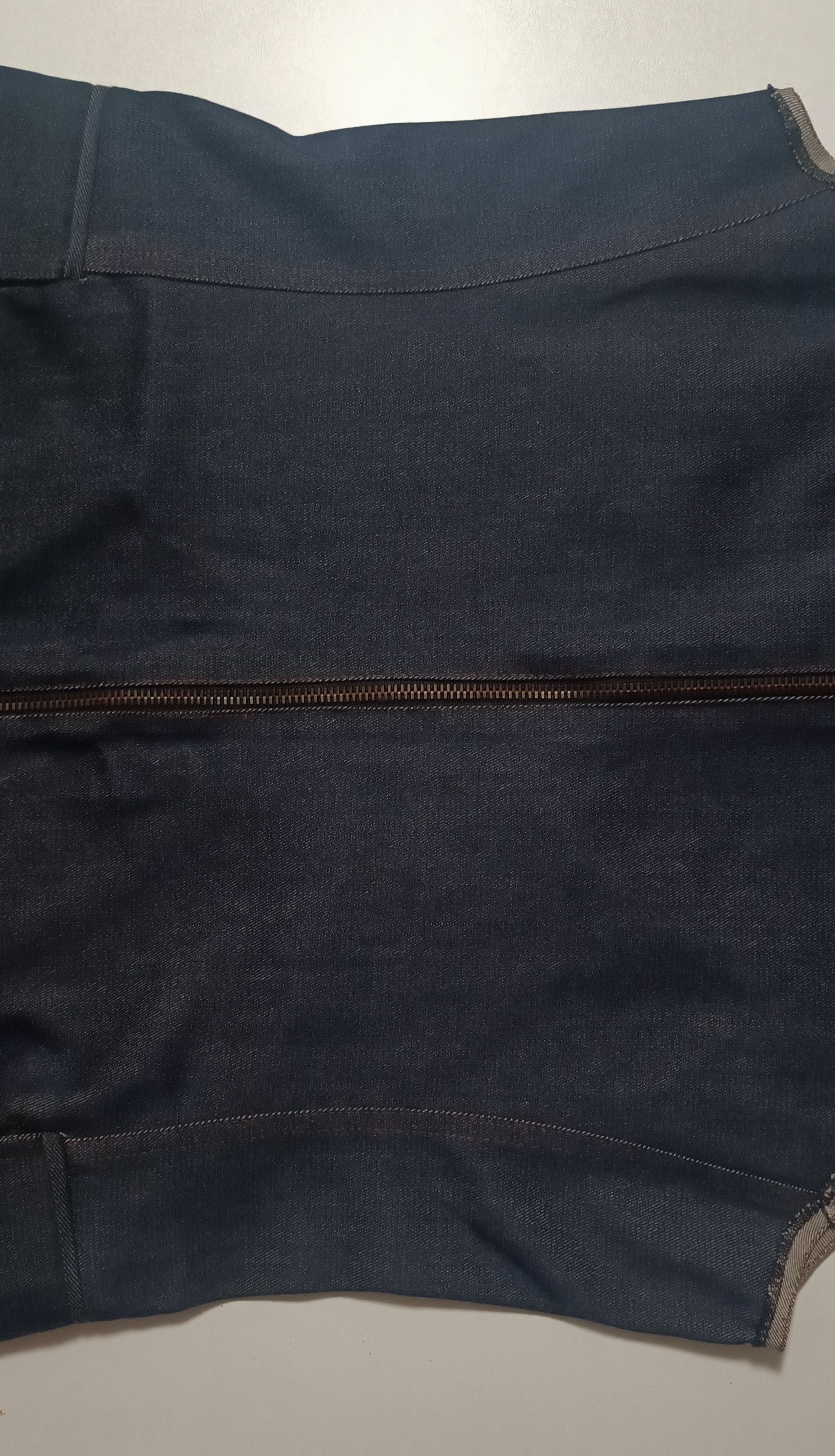 Jean Paul Gaultier Fall 1992- GaultierJeans - Fringed denim long dress Size L / US 10 / IT 46 - 21 Thumbnail