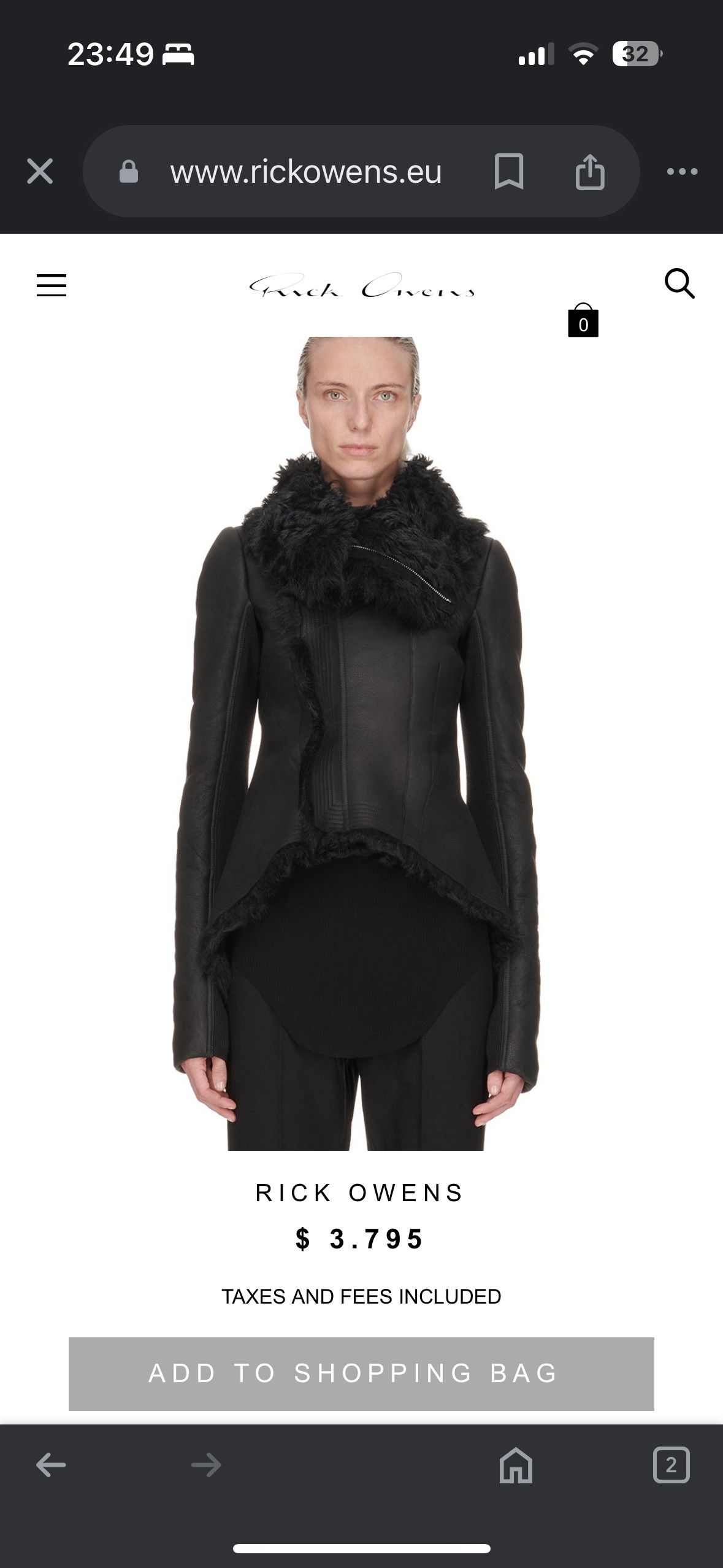 Rick Owens Rick Owens FW14 Naska Biker Black Shearling Jacket Size S / US 4 / IT 40 - 13 Thumbnail