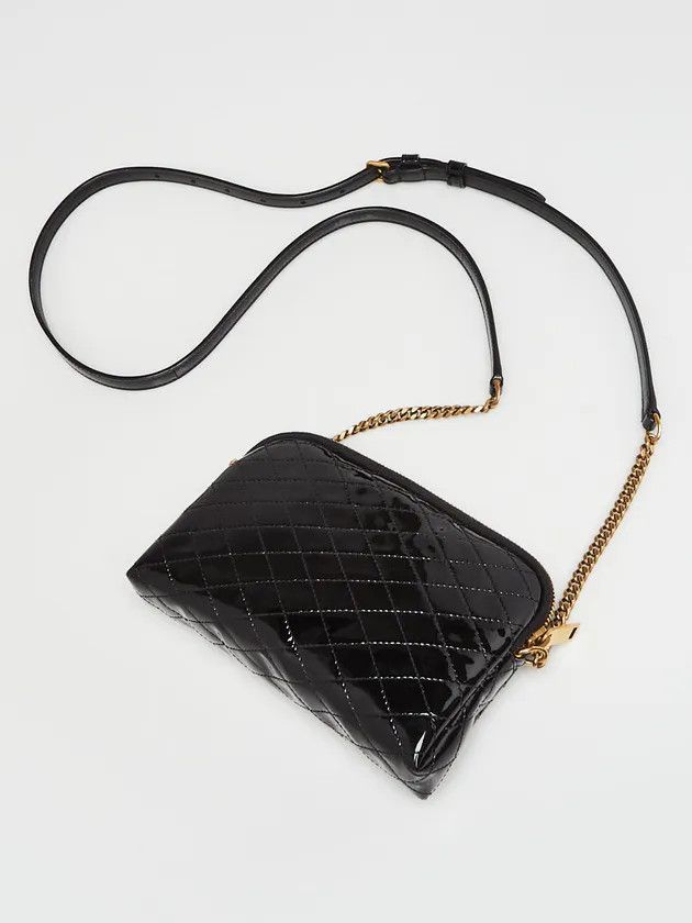 Saint Laurent Paris o1b1hav110125 Size: OS / Gaby Zippered Leather Pouch Black Size ONE SIZE - 3 Thumbnail