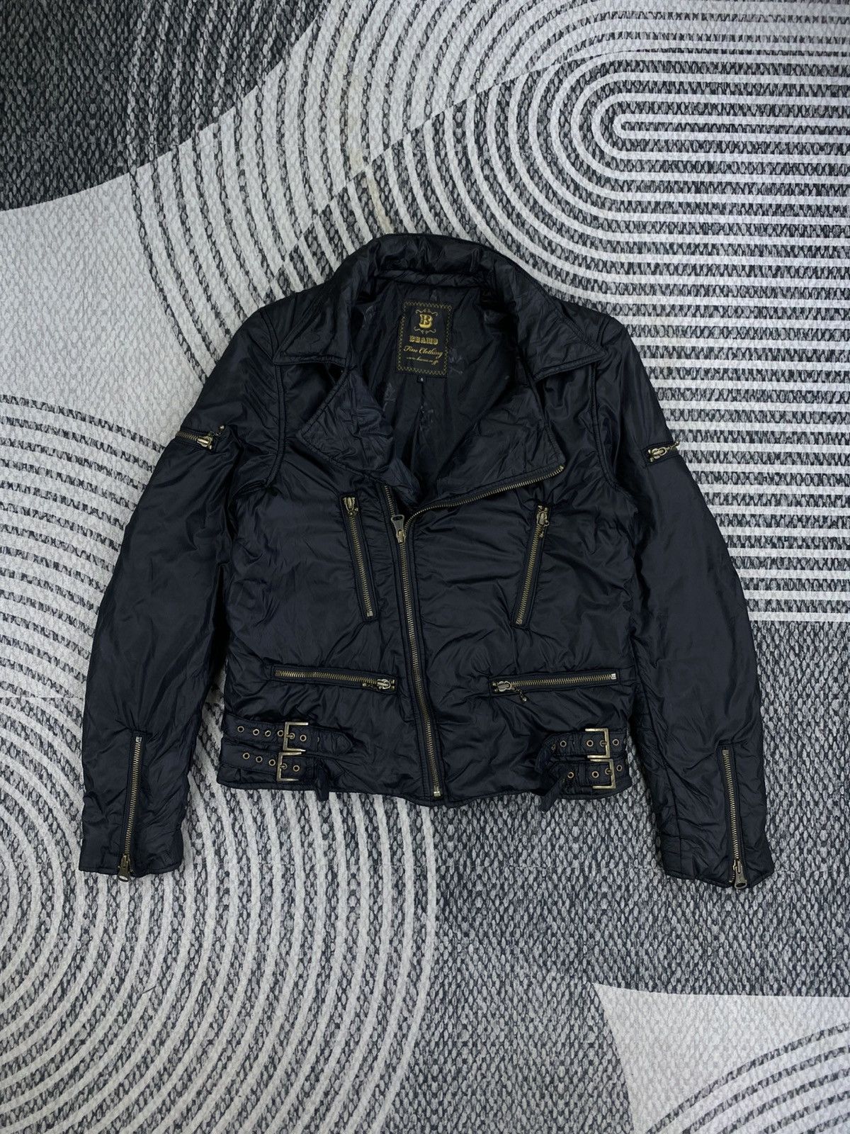 Beams Plus Vintage BEAMS Japan Punk Rock Motorcycle Puffer Jacket Size US S / EU 44-46 / 1 - 3 Thumbnail