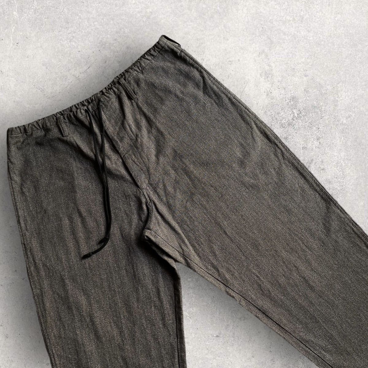 Yohji Yamamoto Y’s For Men Herringbone Relax Drawstring Pants Size US 34 / EU 50 - 1 Thumbnail