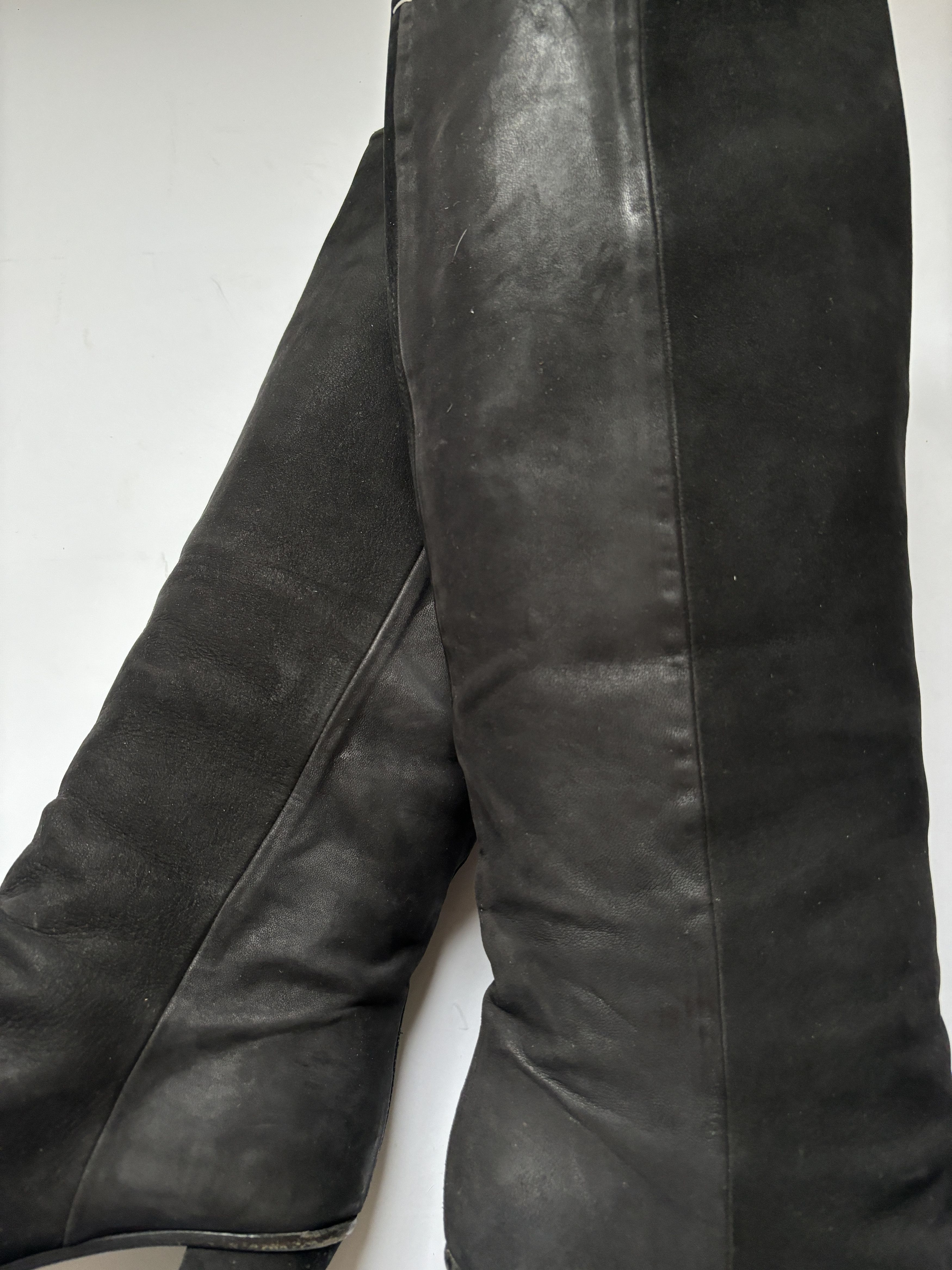 Maison Margiela ⚡️QUICK SALE⚡️Maison Margiela High Leather/Suede Black Boots Size US 8 / IT 38 - 9 Thumbnail