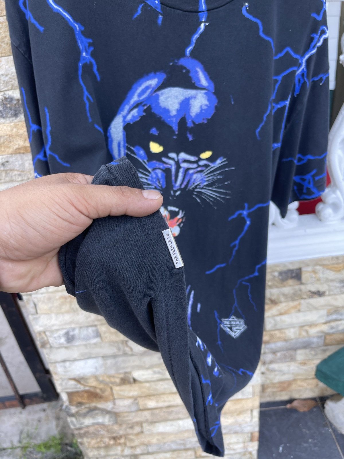 The People Vs. Last Drop🔥The People Vs Panther Thunder Shirt Lightning Aop Size US L / EU 52-54 / 3 - 11 Thumbnail