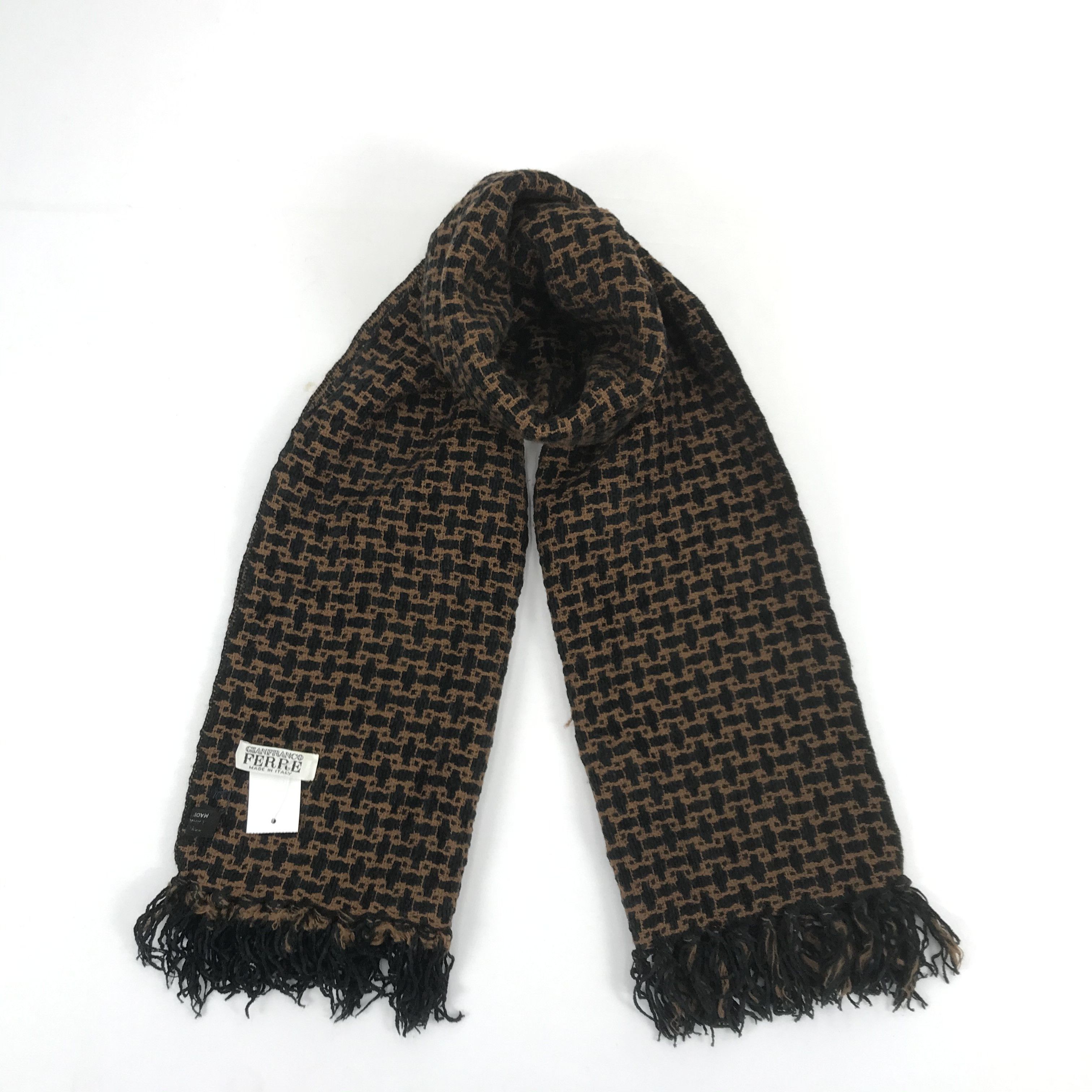 Gianfranco Ferre Gianfranco Ferre Scarf Muffler Wool Cashmere Scarves Size ONE SIZE - 1 Thumbnail