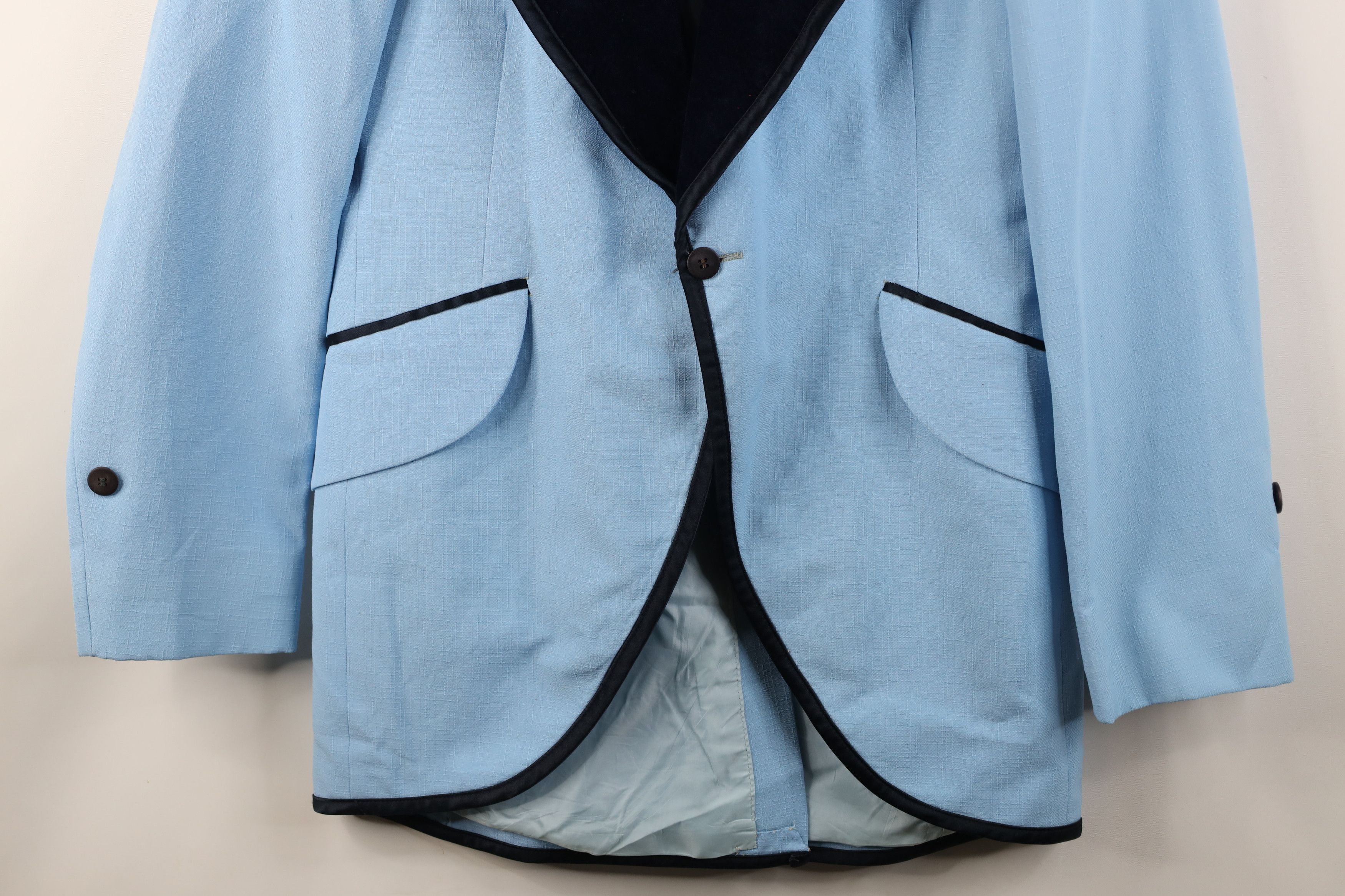 Vintage Vintage 60s Rockabilly Trim Prom Tuxedo Blazer Jacket USA Size US L / EU 52-54 / 3 - 3 Thumbnail
