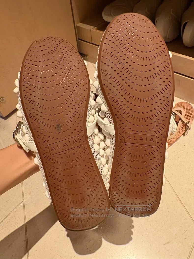 Alaia Alaia White Tulle Decorated Ballet Shoes Size US 6.5 / IT 36.5 - 3 Thumbnail
