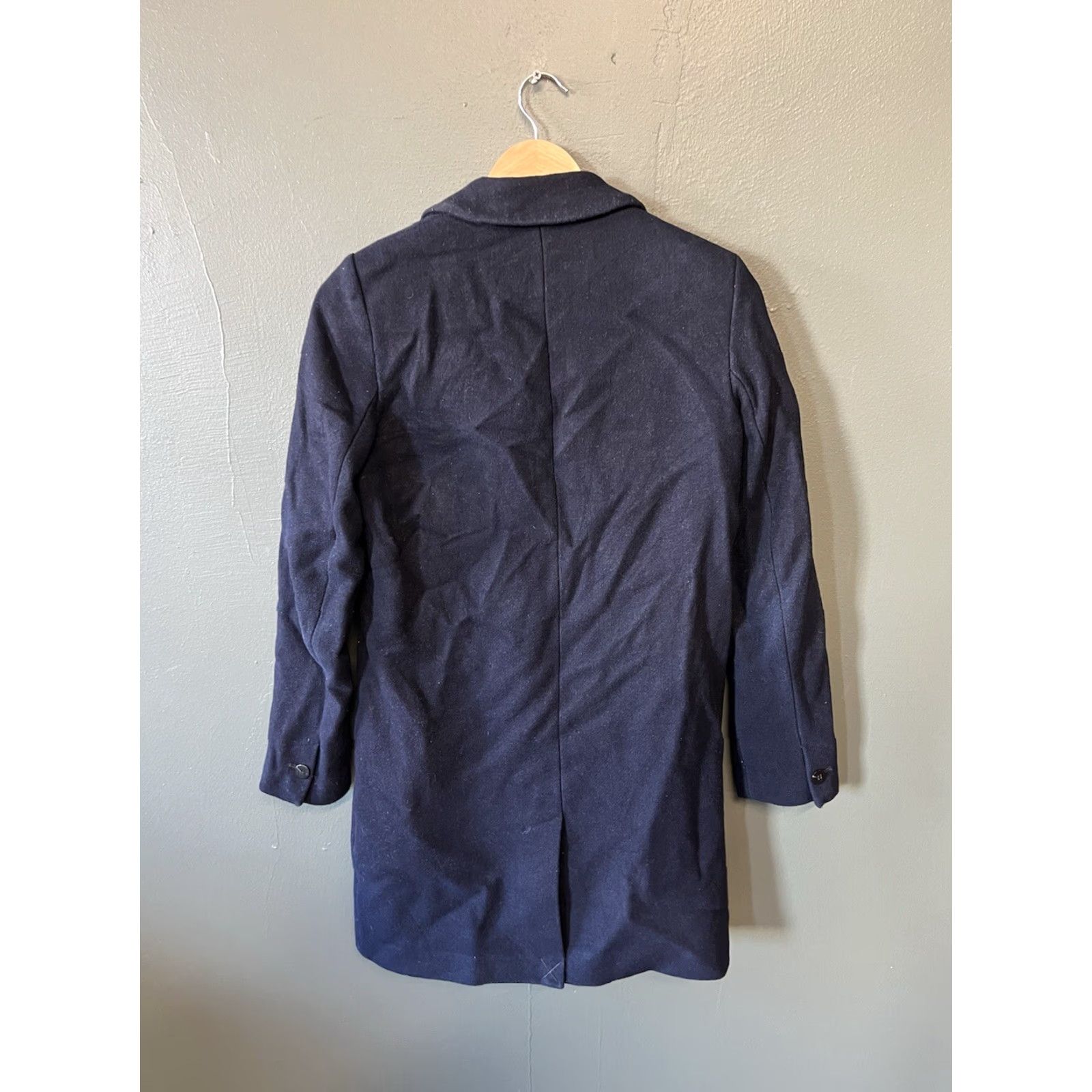 Vintage TRF Outwear Wool Pea Coat Blue Long Sleeve XS Womens Long Sleeve Wool Peacoat, Trf Outerwear, Coat, XS, Blue, Pea Coat, Womens Size XS / US 0-2 / IT 36-38 - 2 Thumbnail
