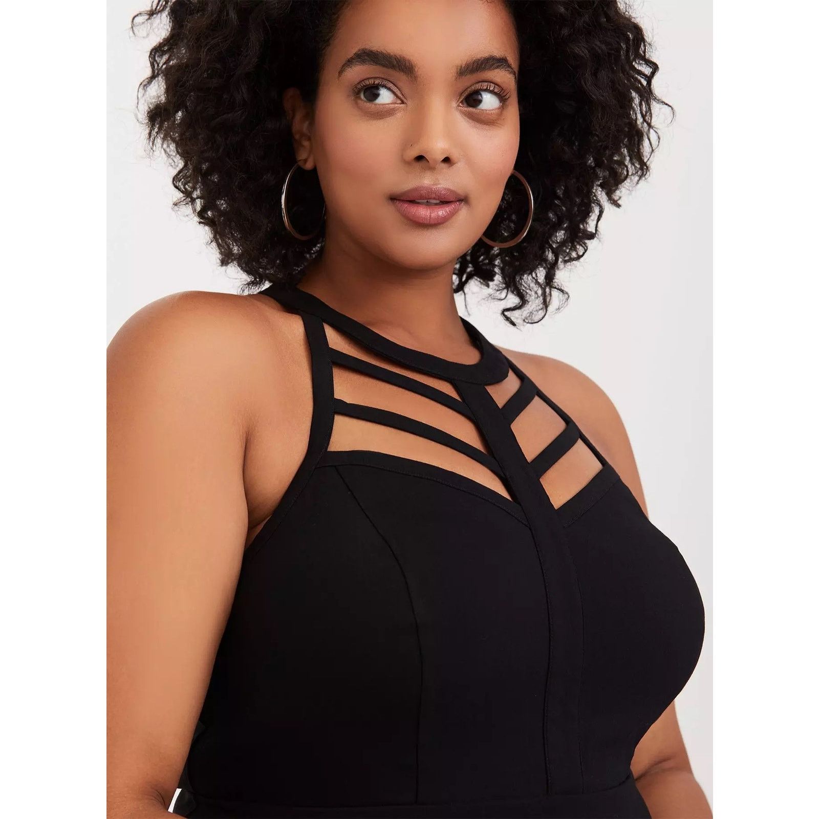 Other Torrid Black Cage Neck Tank Top Size 4 4X Size 4XL / US 24-26 - 1 Thumbnail