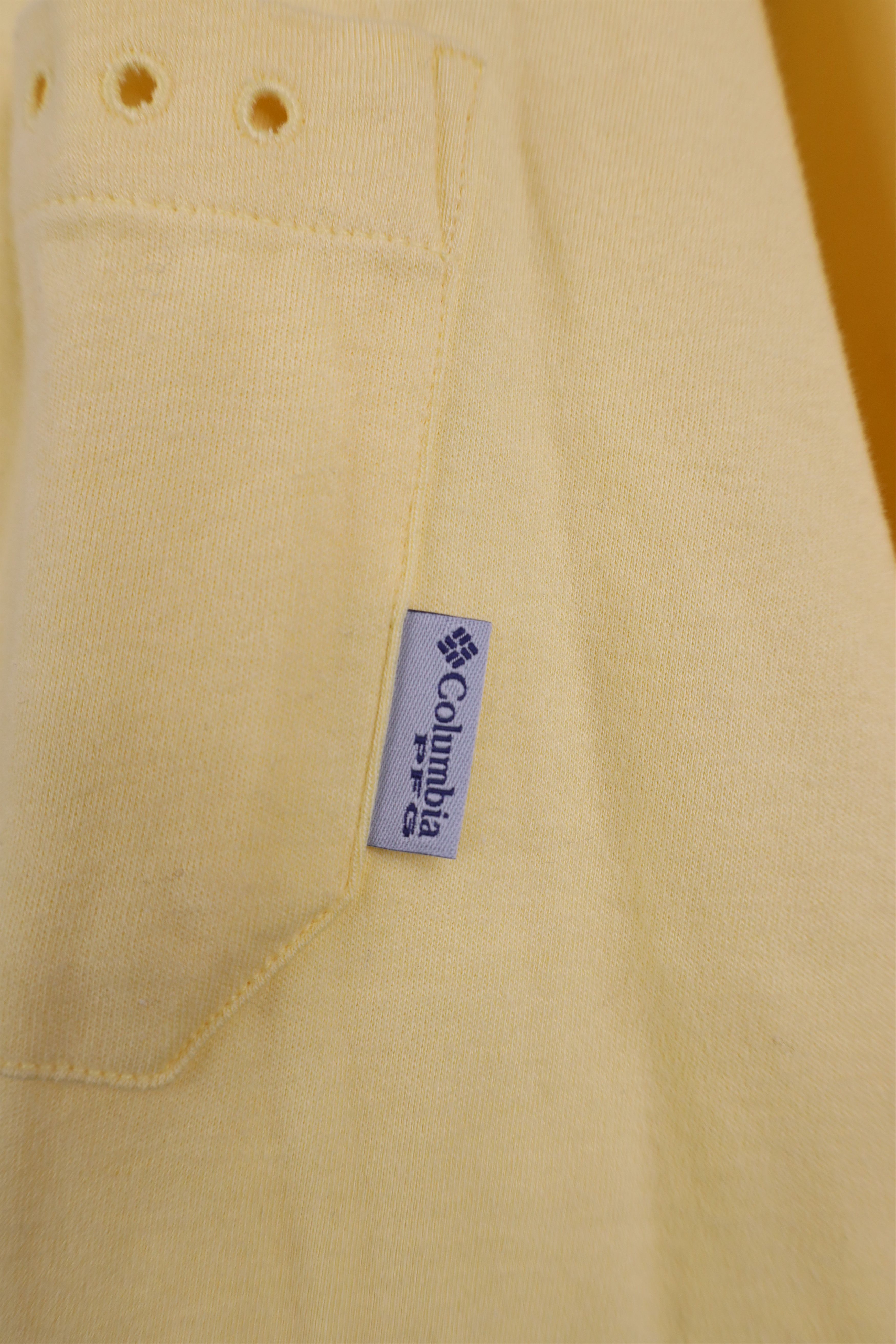 Columbia New Columbia PFG Knit Collared Fishing Polo Shirt Yellow Size US L / EU 52-54 / 3 - 4 Thumbnail
