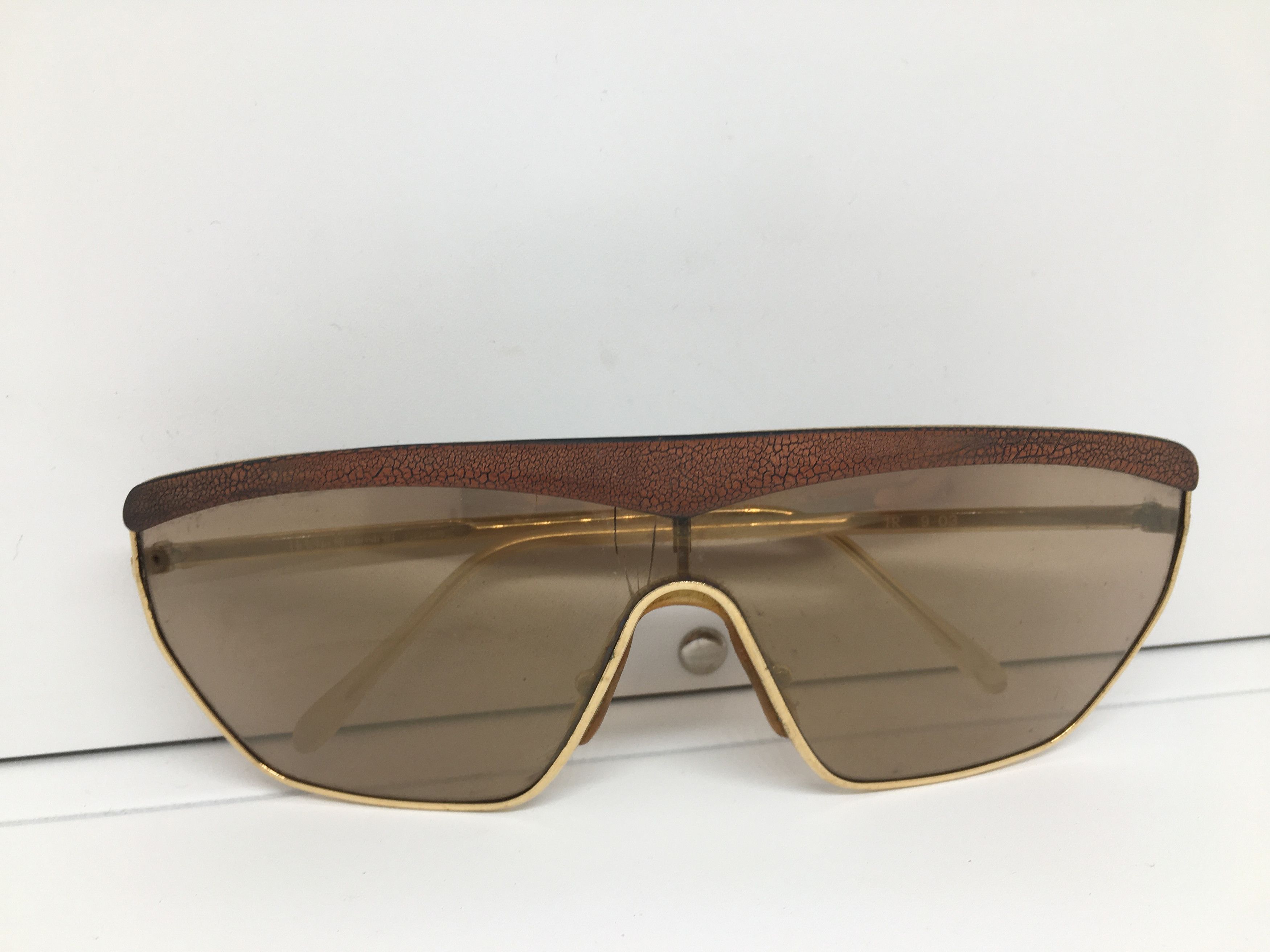 Vintage Vintage HELENA RUBINSTEIN HR 9-03 Oversize Sunglasses France Size ONE SIZE - 7 Thumbnail