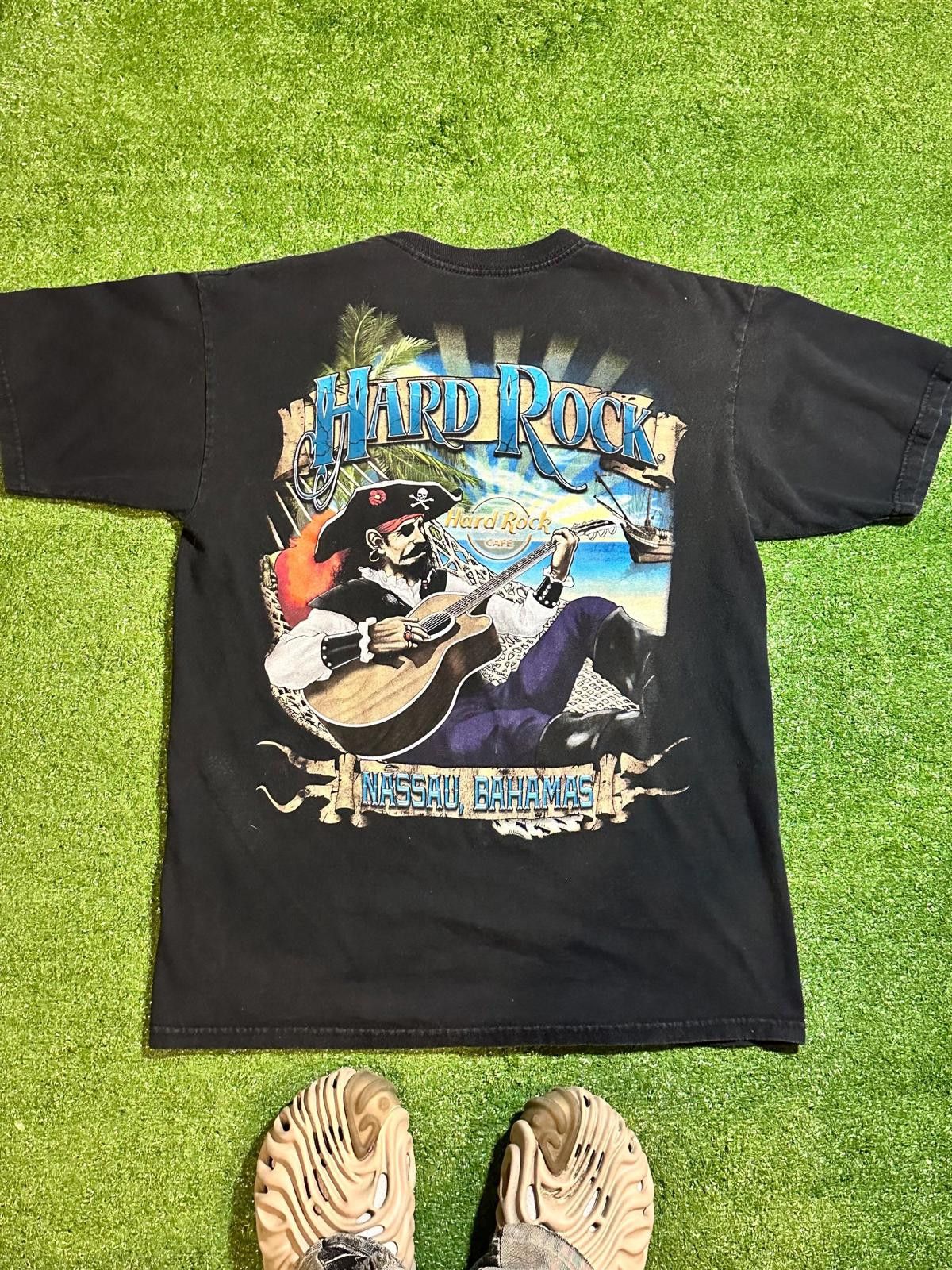 Hard Rock Cafe Hard Rock Cafe Nassau Bahamas Pirate Guitar T-Shirt Size ONE SIZE - 1 Thumbnail