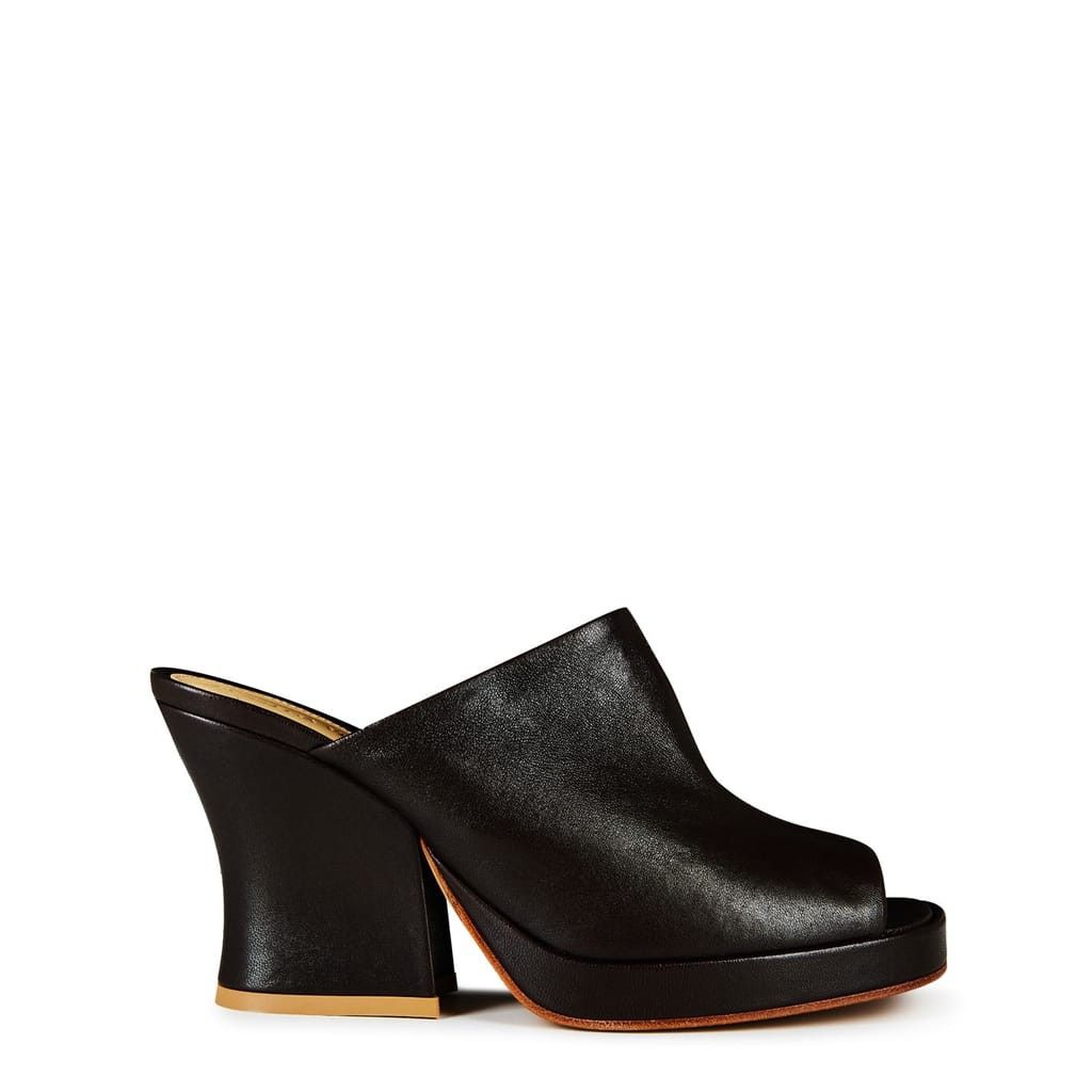 Bottega Veneta Bottega Veneta Stack Wedge High Heel Mules in Neutral Size US 7.5 / IT 37.5 - 4 Thumbnail