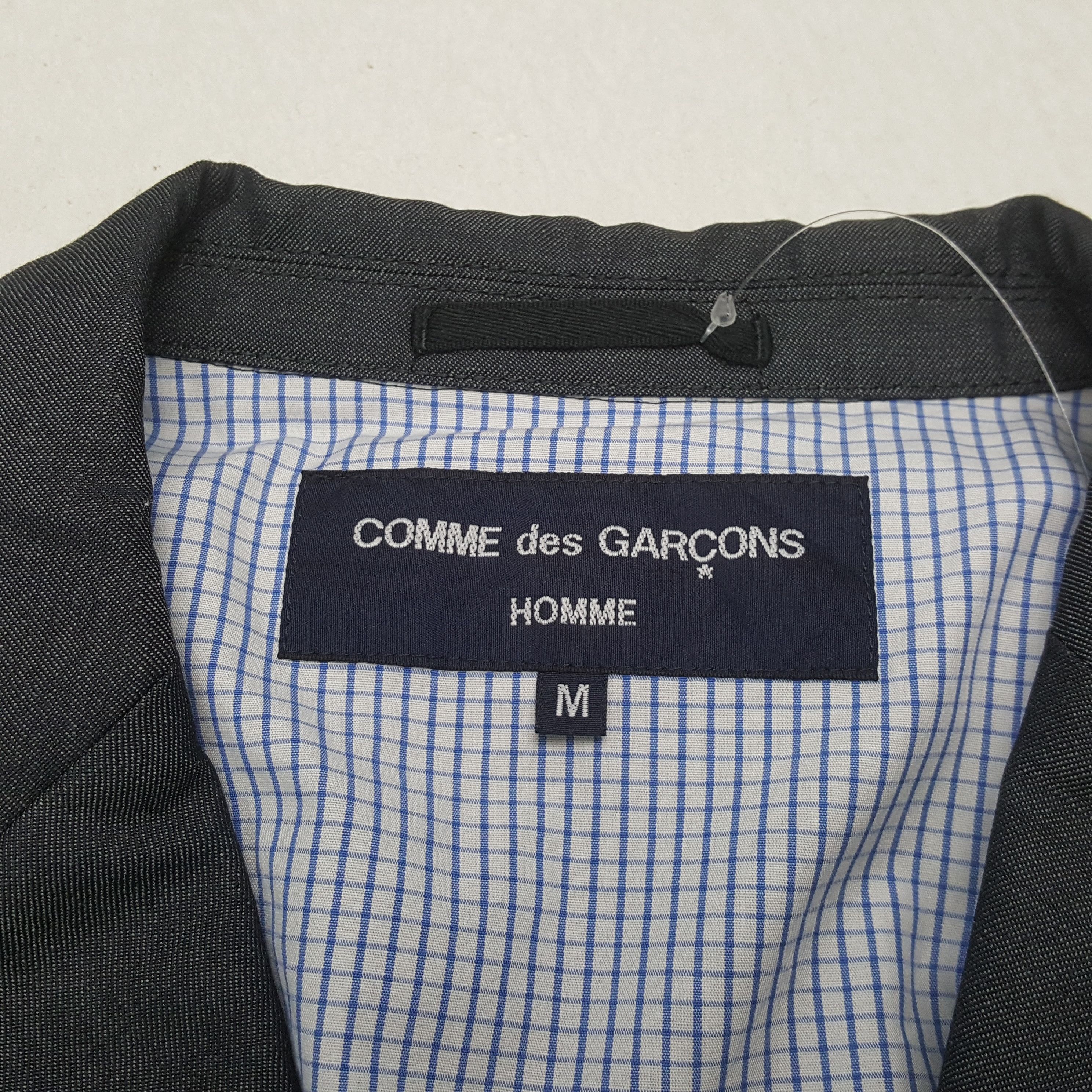 Comme des Garcons Homme Vintage COMME des GARÇONS HOMME Rare Design Blazer c282n28 Size 40S - 4 Thumbnail