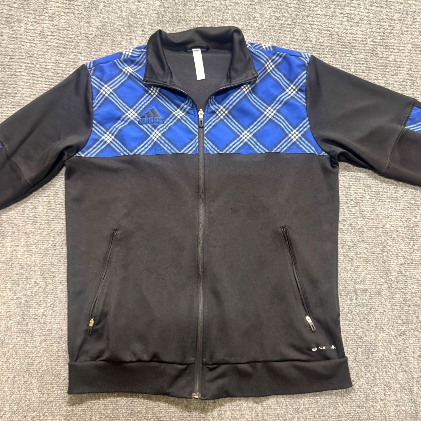 Adidas Adidas Tiro Track Jacket Mens M Black Blue Y2K Striped Patterned Size US M / EU 48-50 / 2 - 6 Thumbnail