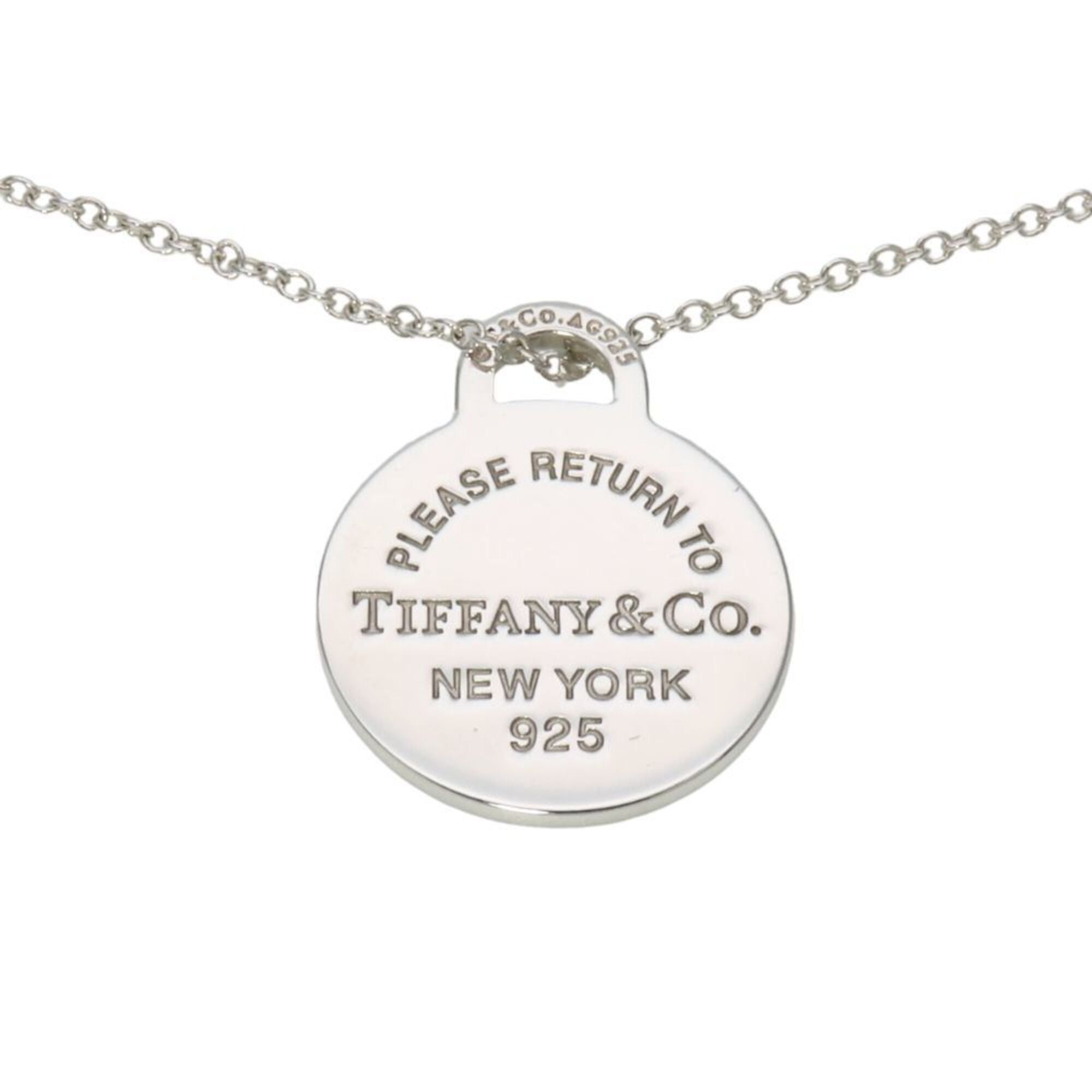 Tiffany & Co. Tiffany & Co. Return to Round Heart Necklace, Sterling Silver 925, Blue Pendant, Women's. Size ONE SIZE - 1 Thumbnail