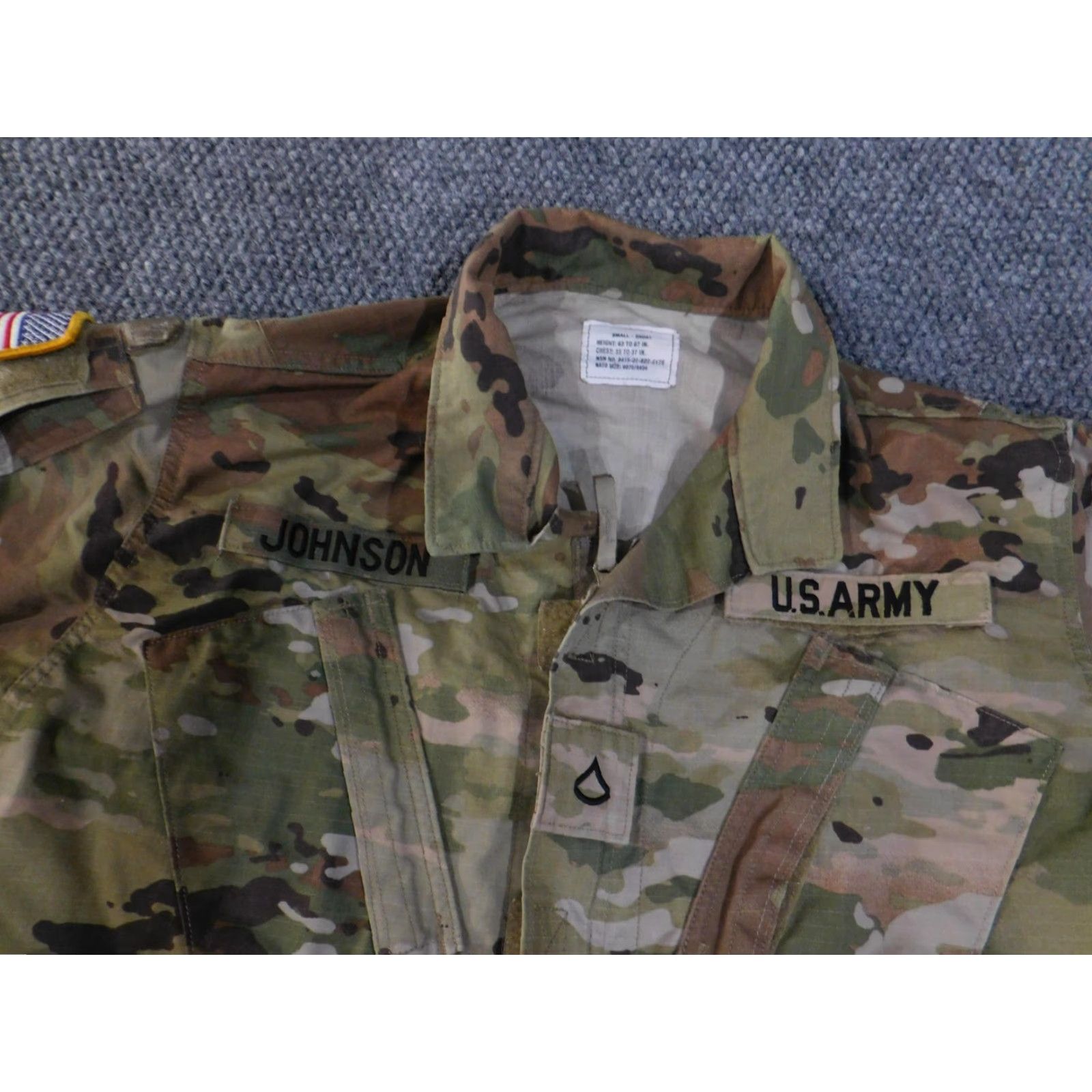 Vintage VINTAGE US Army ACU OCP Jacket Womens Small Short Camouflage Insect Shield Coat NSN Size 28" / US 6 / IT 42 - 6 Thumbnail