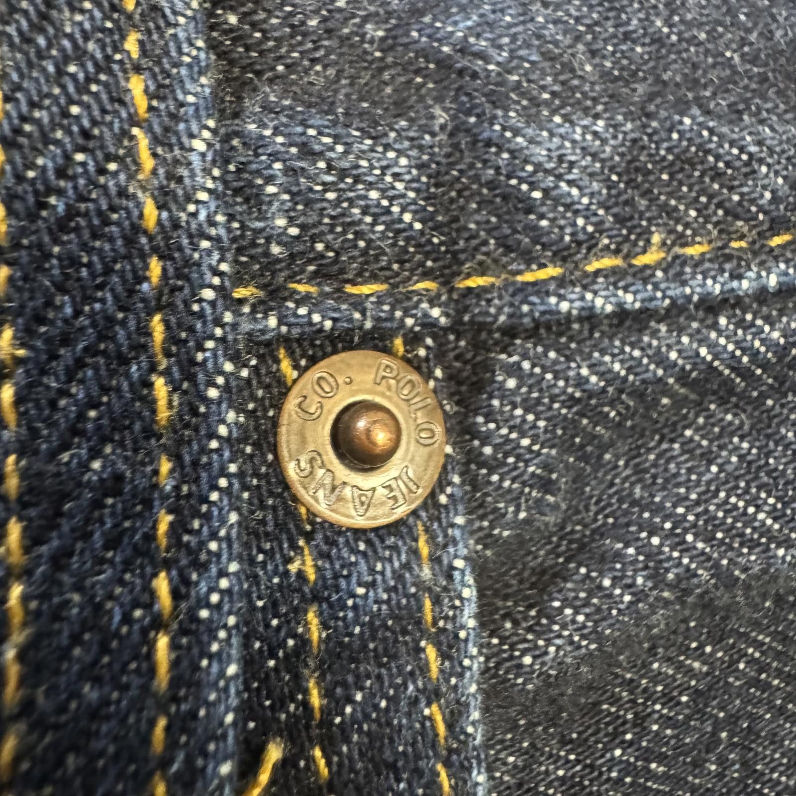 Designer Vintage RL Polo Jeans Ralph Lauren Men's 36x32 Dark Wash Size US 36 / EU 52 - 4 Thumbnail