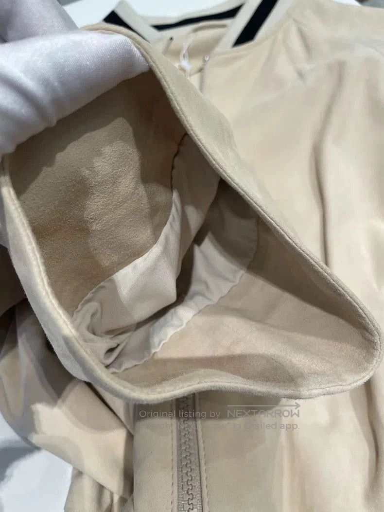 Brunello Cucinelli Brunello Cucinelli Beige Leather Jacket 46. Size US M / EU 48-50 / 2 - 6 Thumbnail