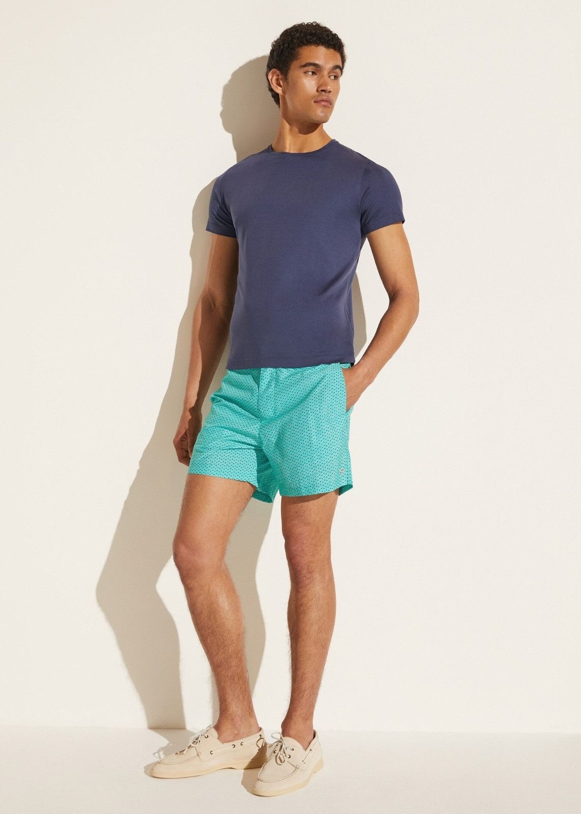 Loro Piana o1srvl11e1024 Kito Swim Trunk in Mint Blue Size US 32 / EU 48 - 4 Thumbnail