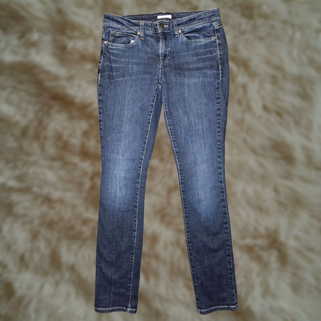 Eileen Fisher VINTAGE Eileen Fisher Jeans City Preppy Women 2 Skinny Low Rise Blue 29x30 Stretch Denim Regular 30 Inseam Mens Girls? Size 26" / US 2 / IT 38 - 1 Thumbnail