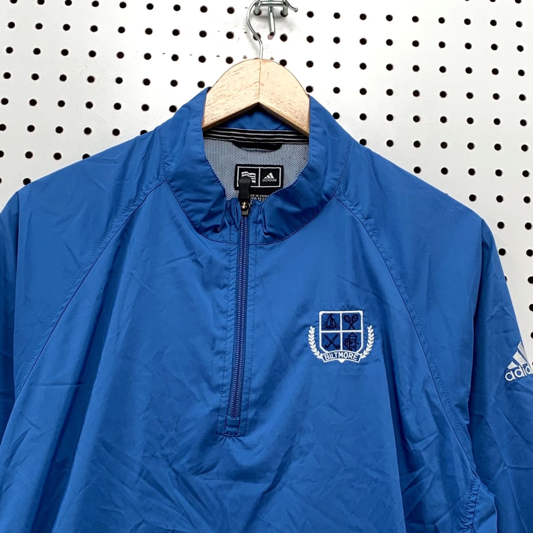 Adidas Adidas Golf Jacket Windbreaker 1/4 Zip Blue XL Men Size US XL / EU 56 / 4 - 6 Thumbnail
