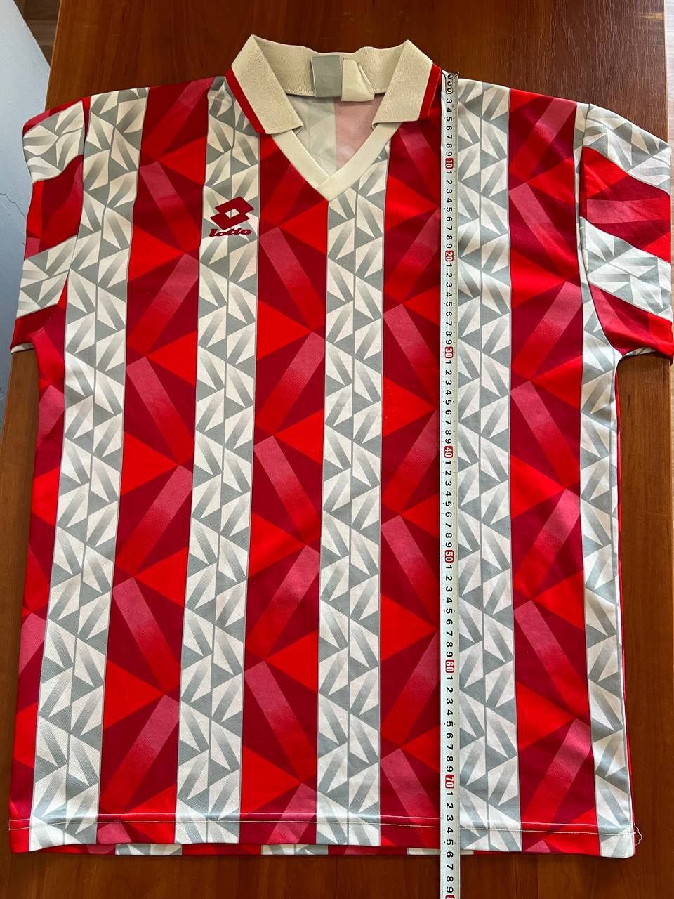 Lotto Sport 90’S LOTTO SPORT TEMPLATE RED ICONIC SOCCER FOOTBALL JERSEY Size US L / EU 52-54 / 3 - 16 Thumbnail