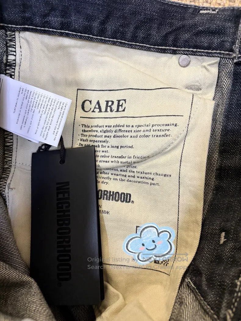 Neighborhood Neighborhood size L 22AW Blue Line Cut King of Denim NBHD Size US 27 - 7 Thumbnail