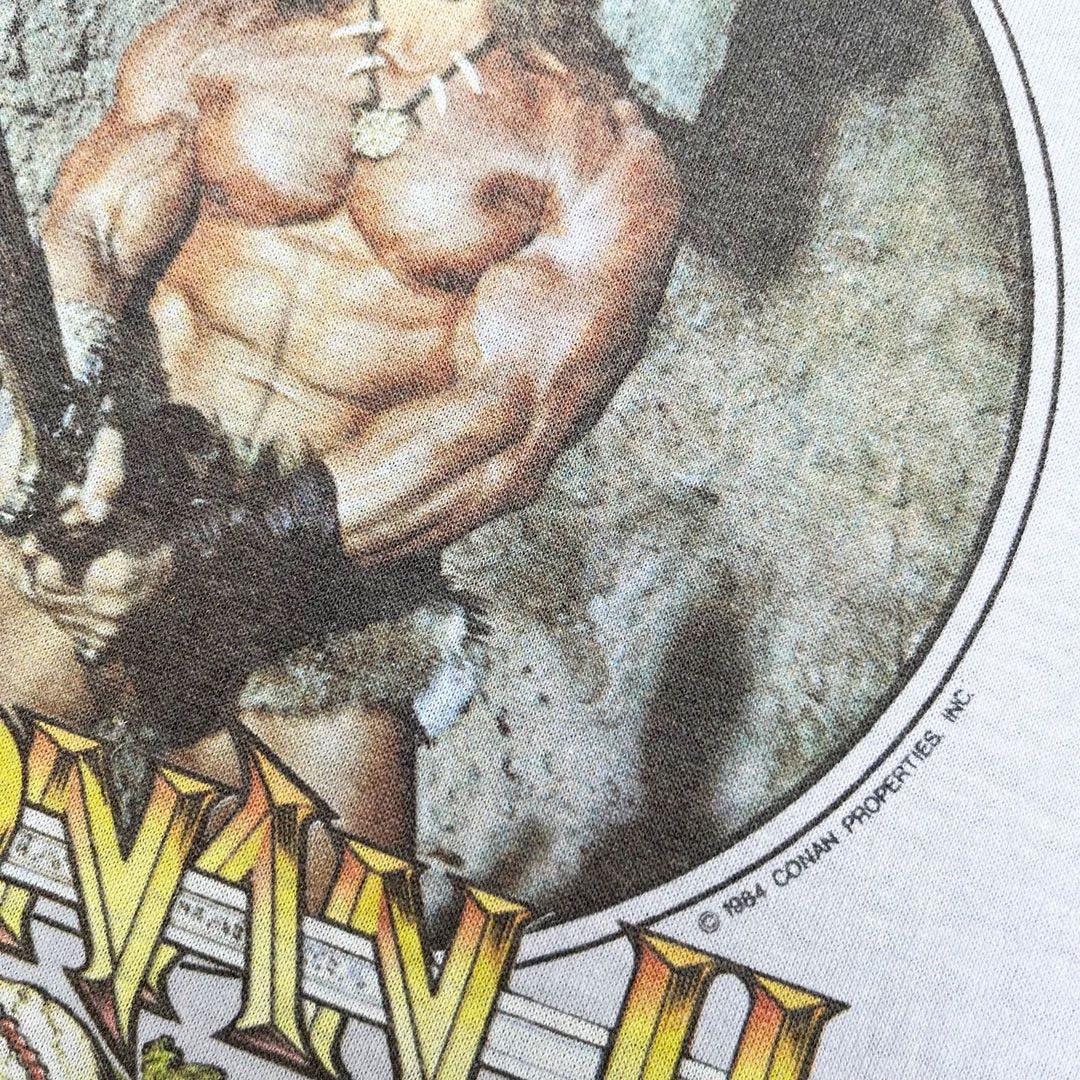 Vintage Conan 2 1984 80s Vintage Movie Promo Graphitti T-Shirt Size US L / EU 52-54 / 3 - 3 Thumbnail