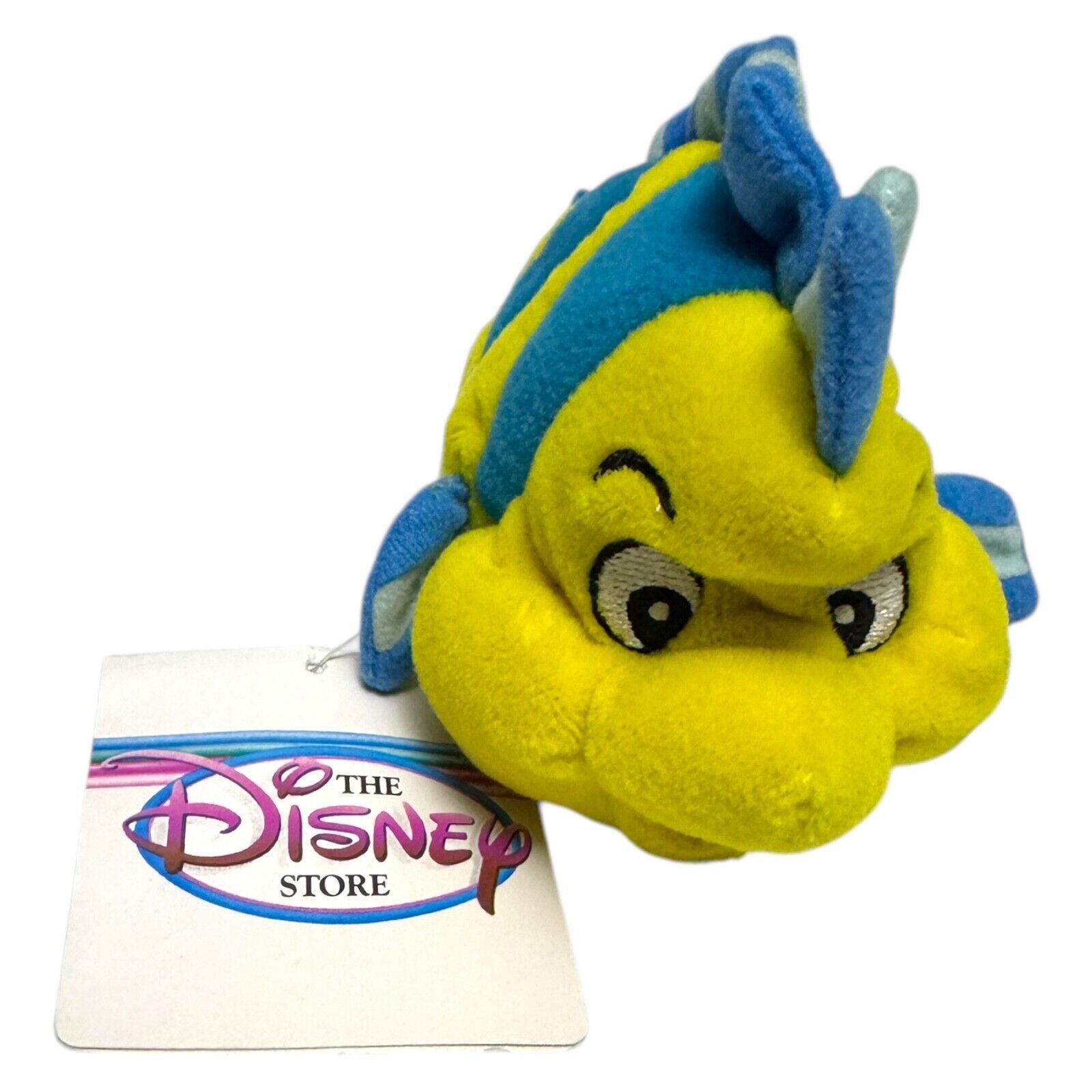Disney NWT 90s Disney Store FLOUNDER LITTLE MERMAID Mini Beanie Size ONE SIZE - 5 Thumbnail