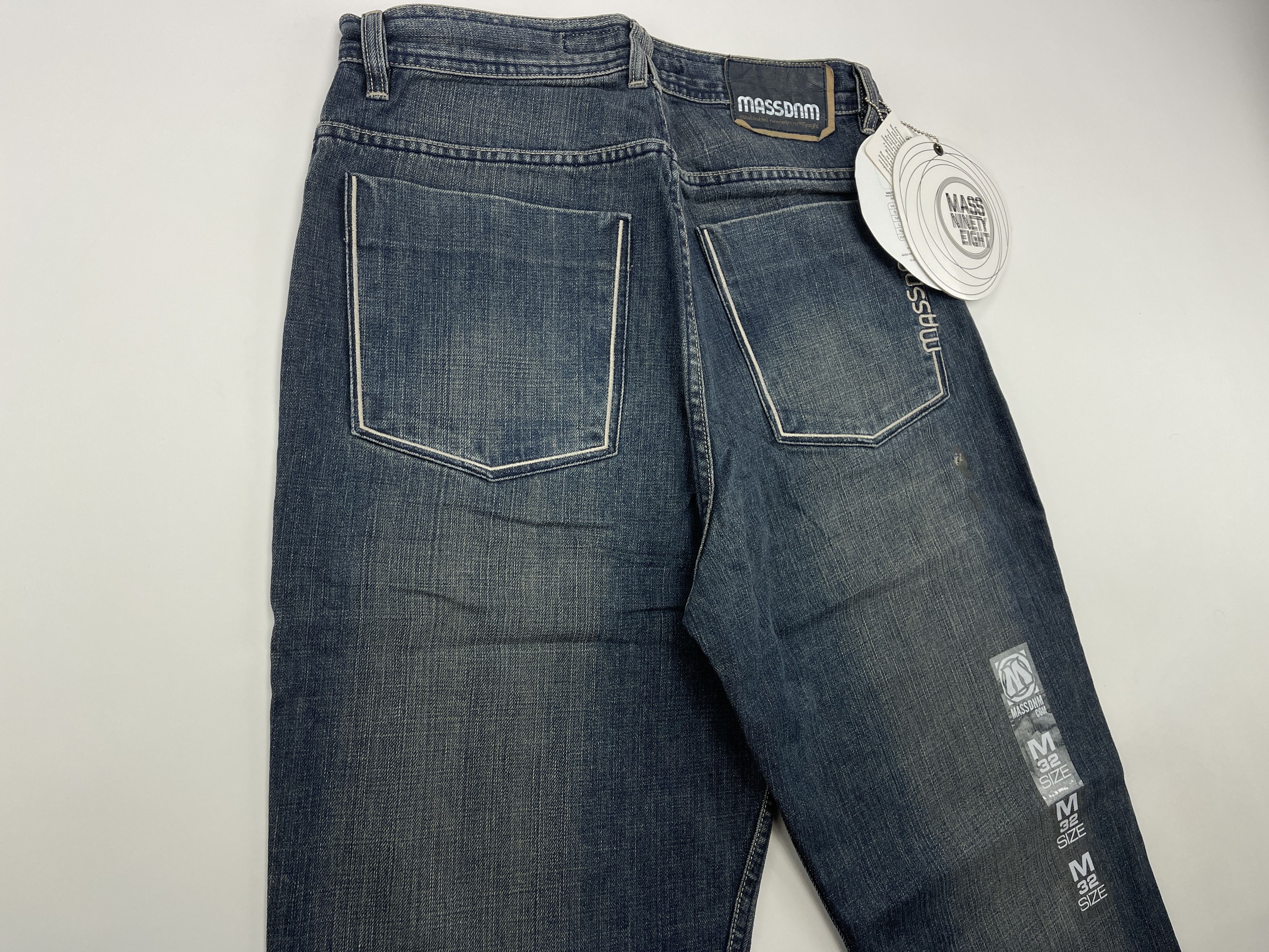 Vintage Mass DNM jeans, blue, vintage baggy 90s hip hop mens size 34 Size US 34 / EU 50 - 4 Thumbnail