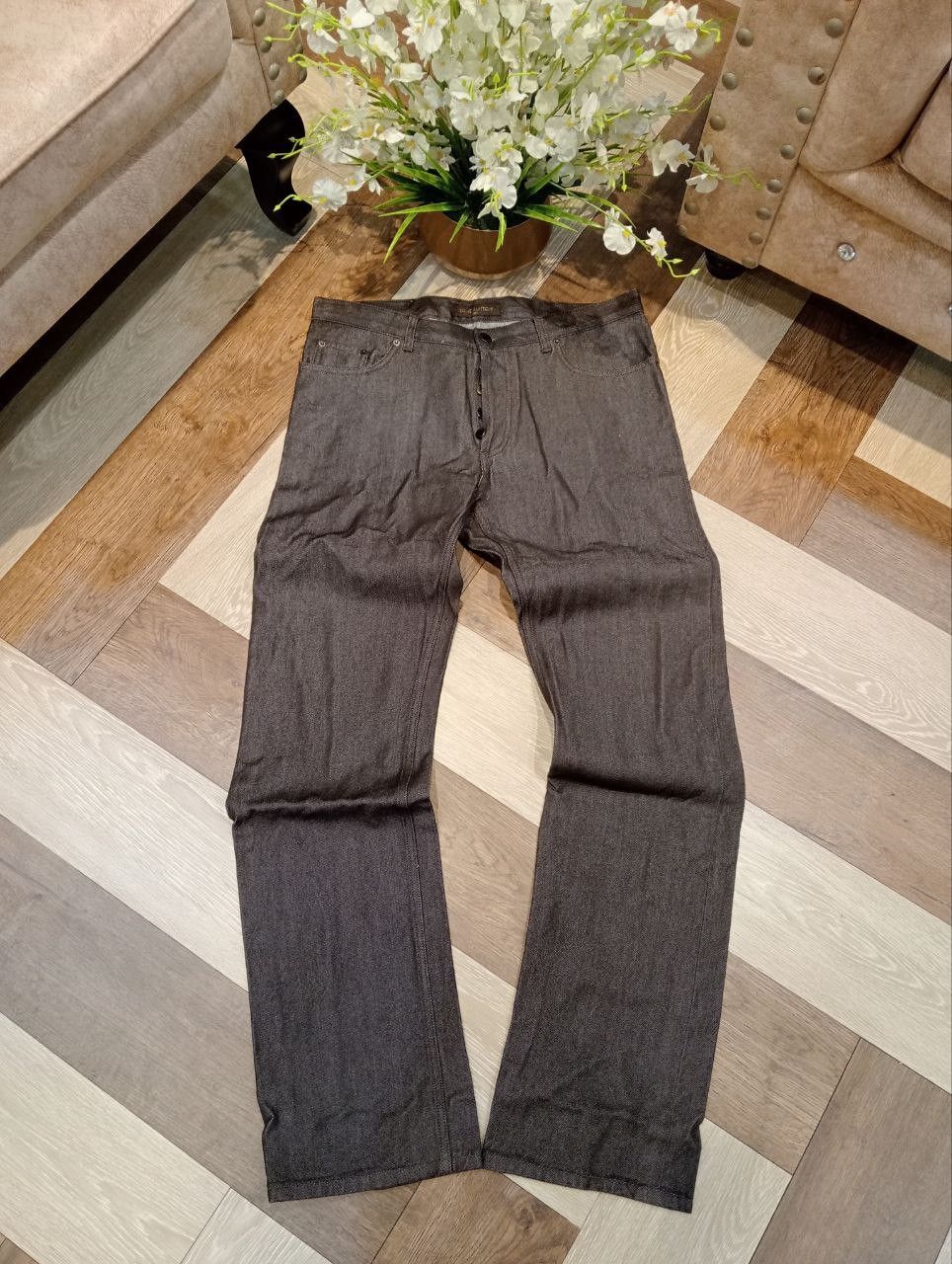 Louis Vuitton LUXURY LOUIS VUITTON COMBINE WOOL COTTON DENIM PANTS Size US 34 / EU 50 - 1 Thumbnail