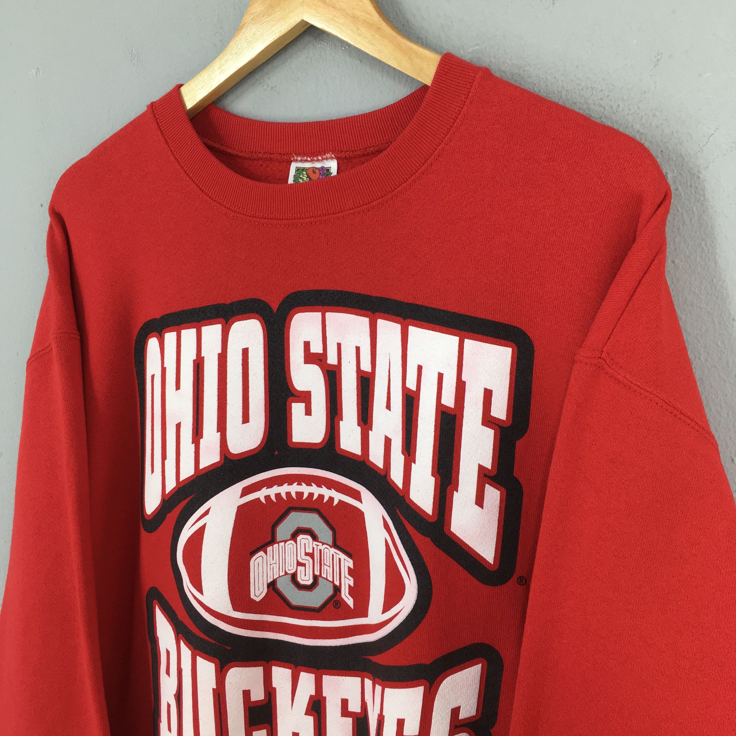 NCAA × Vintage Vintage Ohio State Buckeyes Red Sweatshirt XLarge Size US XL / EU 56 / 4 - 3 Thumbnail