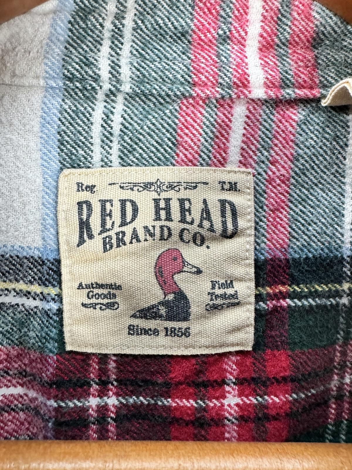 Redhead RedHead Men's Size Medium Plaid Flannel Button-Up Shirt Size US L / EU 52-54 / 3 - 2 Thumbnail