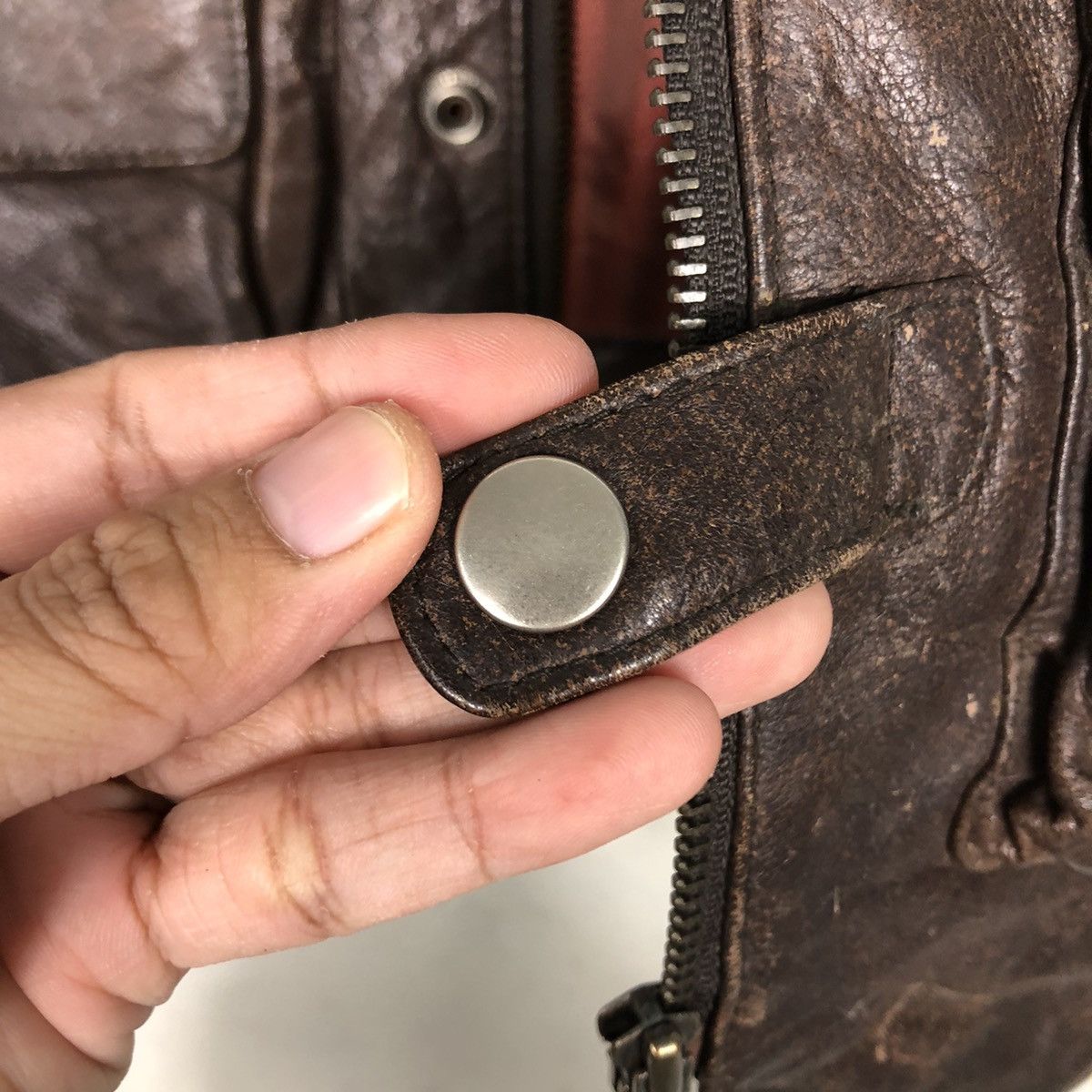 Japanese Brand × Vintage 📌Vintage Leather Vest Utility Harajaku Mother Size US M / EU 48-50 / 2 - 18 Thumbnail