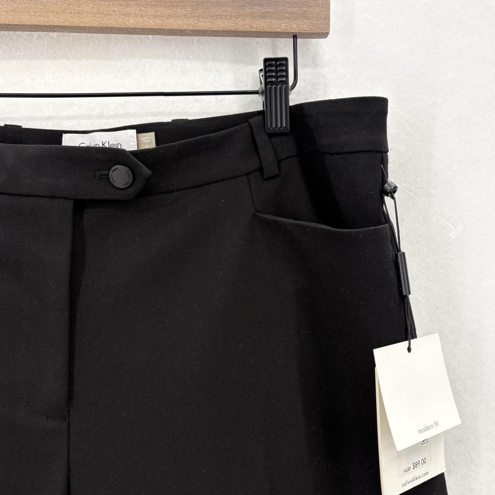 calvin klein women's dress pants Classic Fit Black Suit Dry clean. Calvin Klein Women's High-Rise Modern