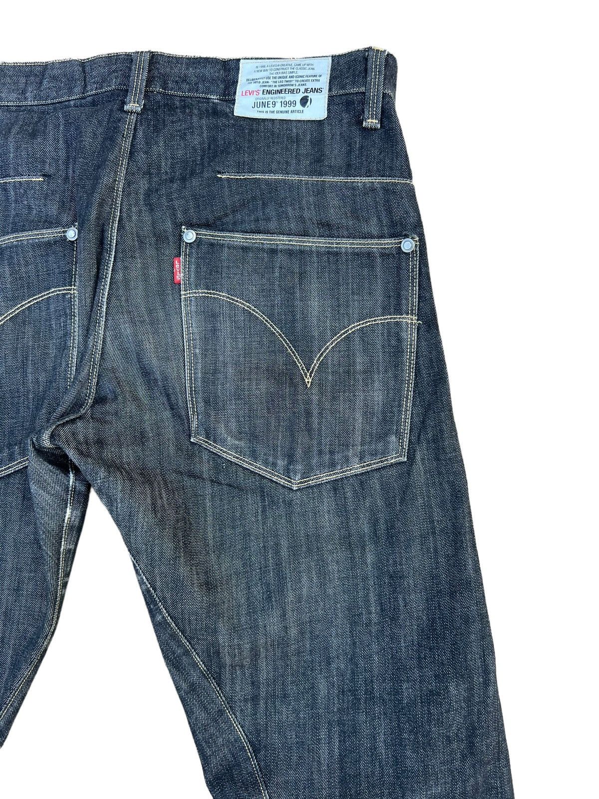 Levi's Vintage 2003 Levi’s Engineered Distress Denim Bootcut Jeans Size US 33 - 15 Thumbnail