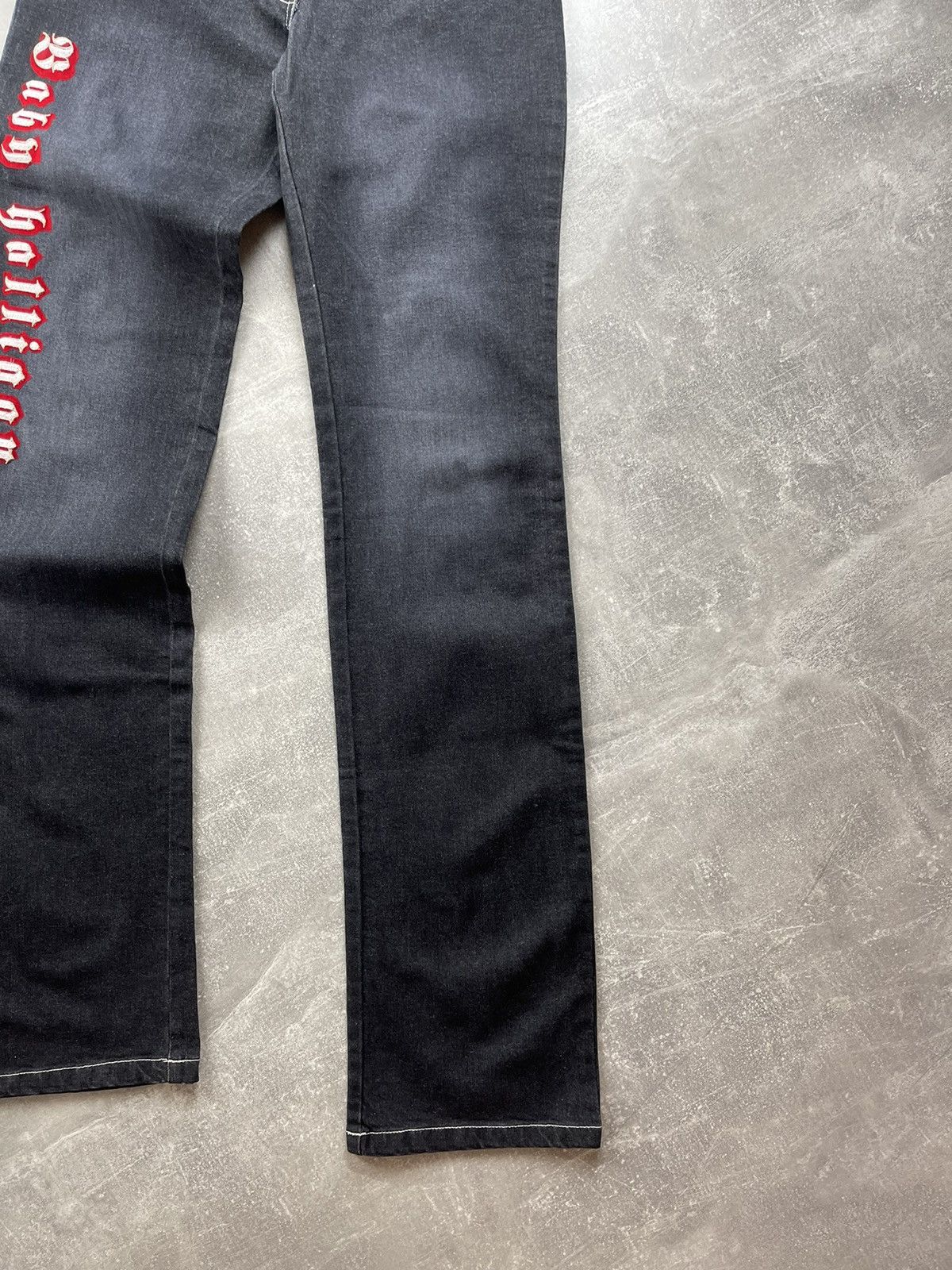 Jean Charles De Castelbajac × Vintage JC de Castelbajac Vintage 90s Y2K Flared Gray Jeans Size 27" / US 4 / IT 40 - 3 Thumbnail