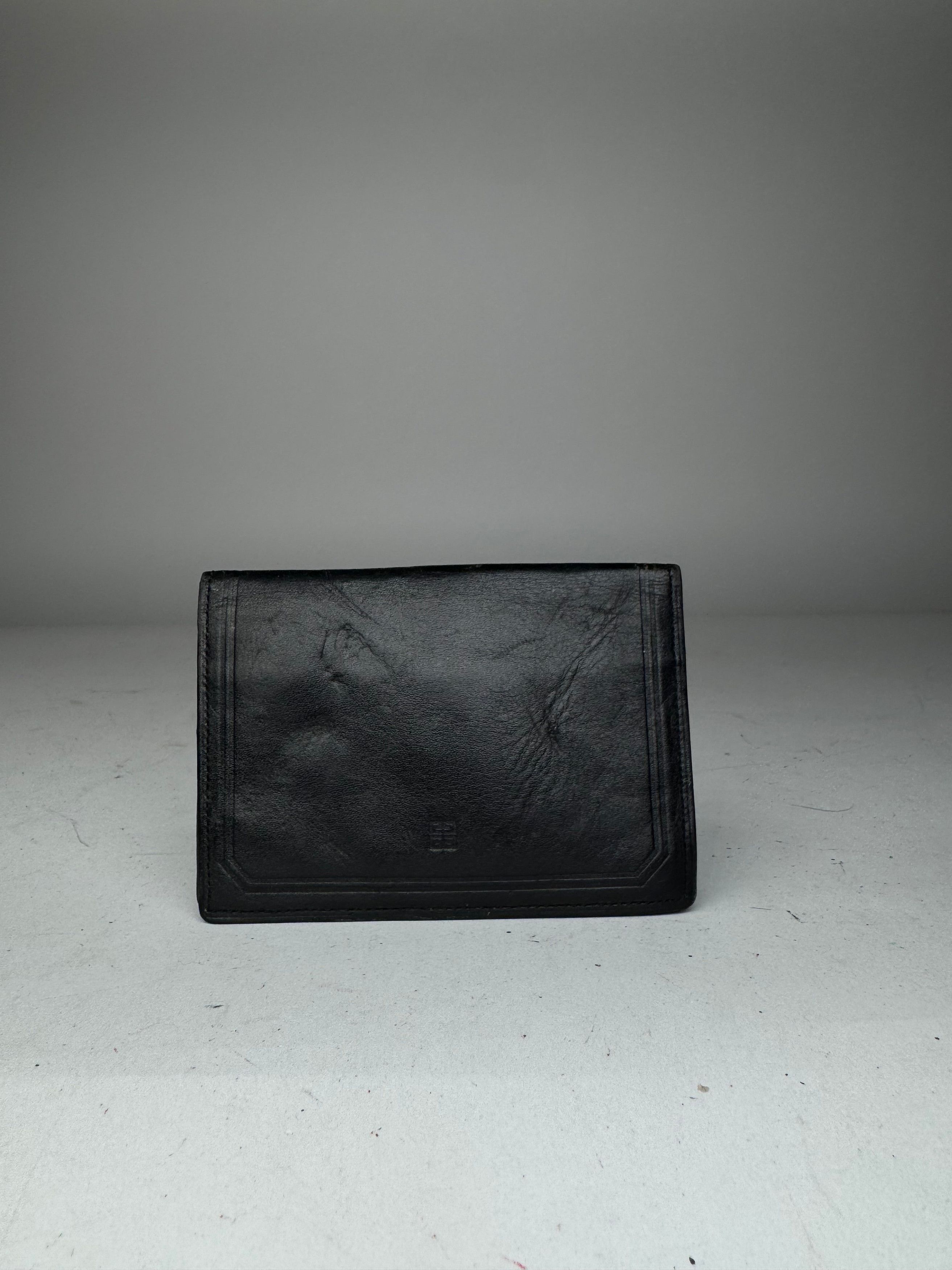 Givenchy Vintage Flapable Leather Card Holder Black Size ONE SIZE - 1 Thumbnail