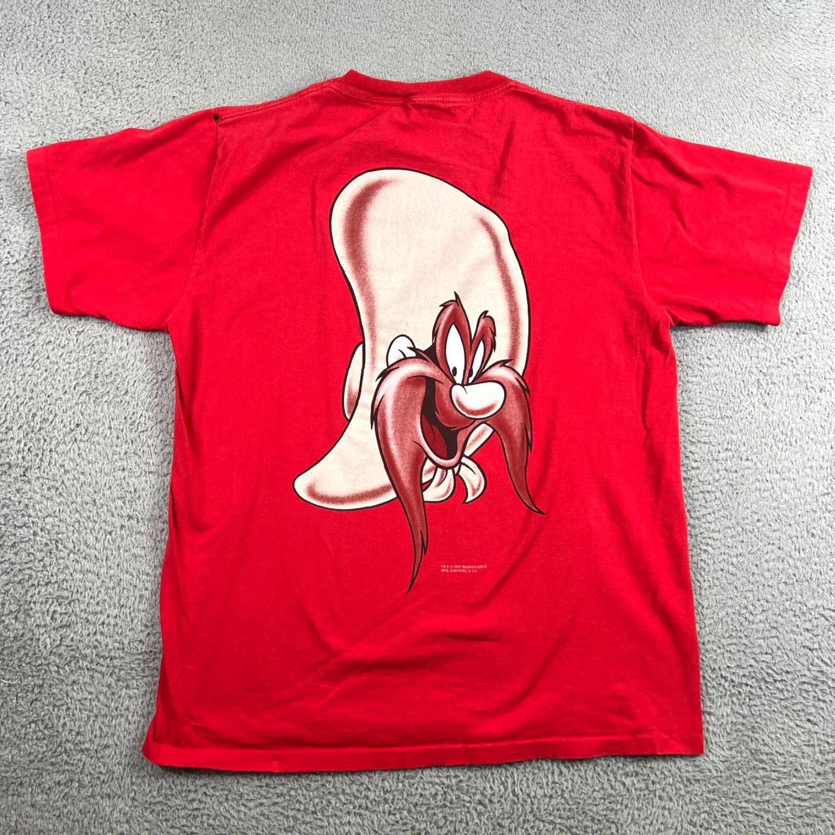 Changes Vintage 1990s Looney Tunes Yosemite Sam Cartoon Graphic T-Shirt Mens XL Red Warner Bros. Size US XL / EU 56 / 4 - 7 Thumbnail