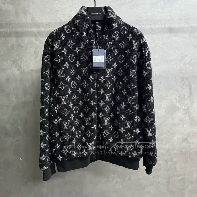 Louis Vuitton Louis Vuitton Black full-print jacquard polar fleece jacke Size US L / EU 52-54 / 3 - 1 Thumbnail
