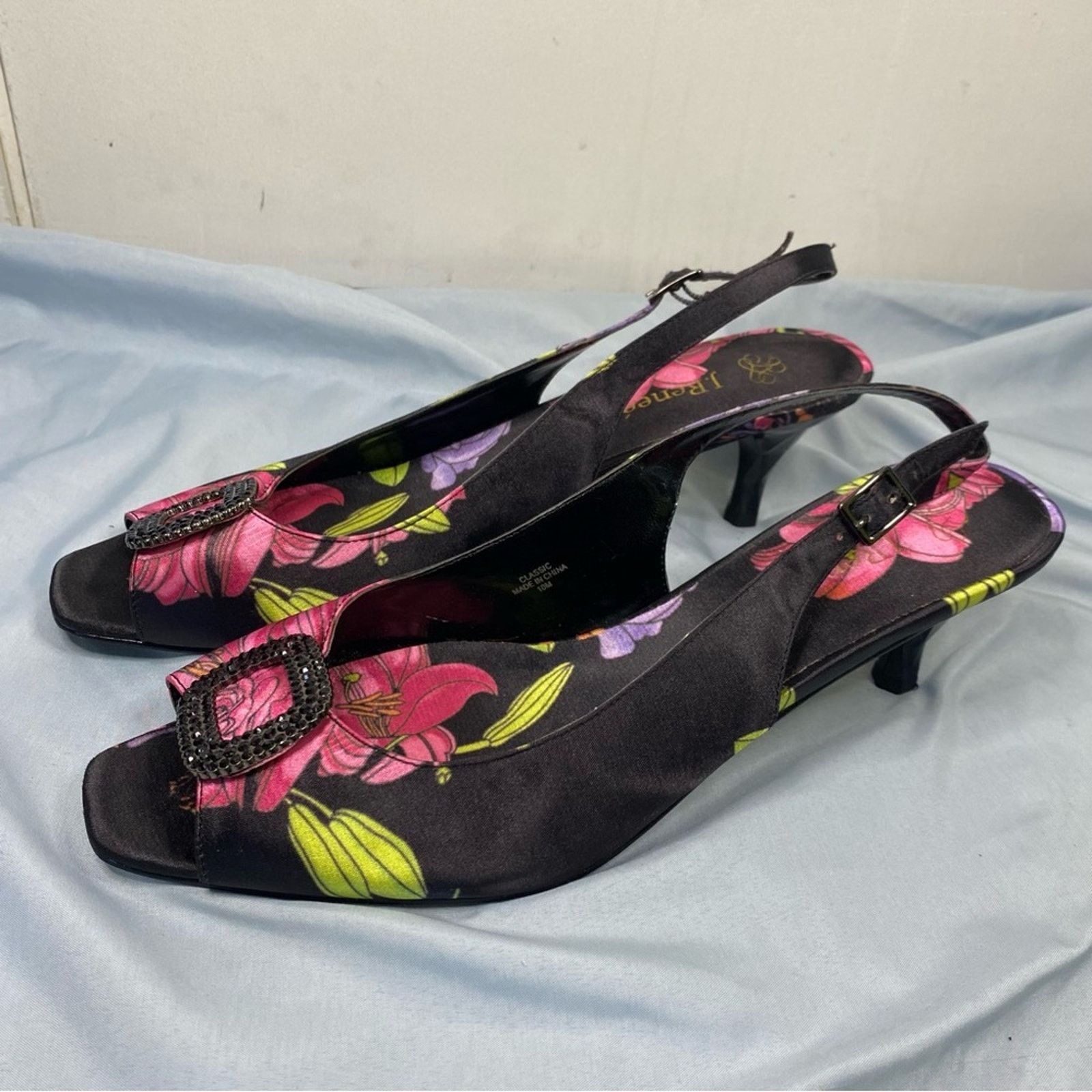Other J. Renee classic floral satin slingback sandal Size 10 Size US 10 / IT 40 - 1 Thumbnail