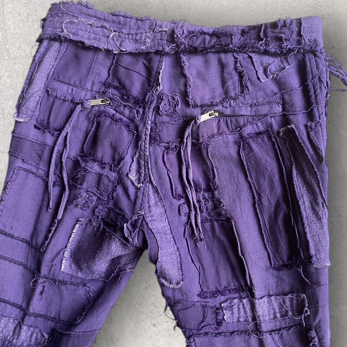 Haider Ackermann SS16 Scab Patchwork Cropped Sweatpants Size US 32 / EU 48 - 7 Thumbnail