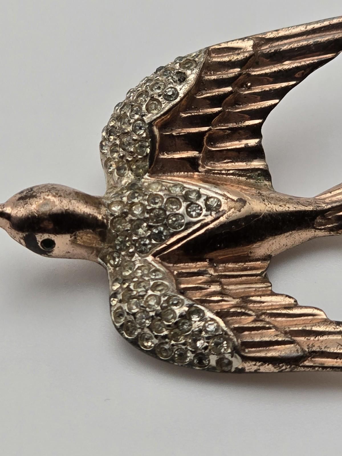 Other Vintage CoroCraft Pegasus Flying Swallow Fur/Dress Clip Size ONE SIZE - 5 Thumbnail