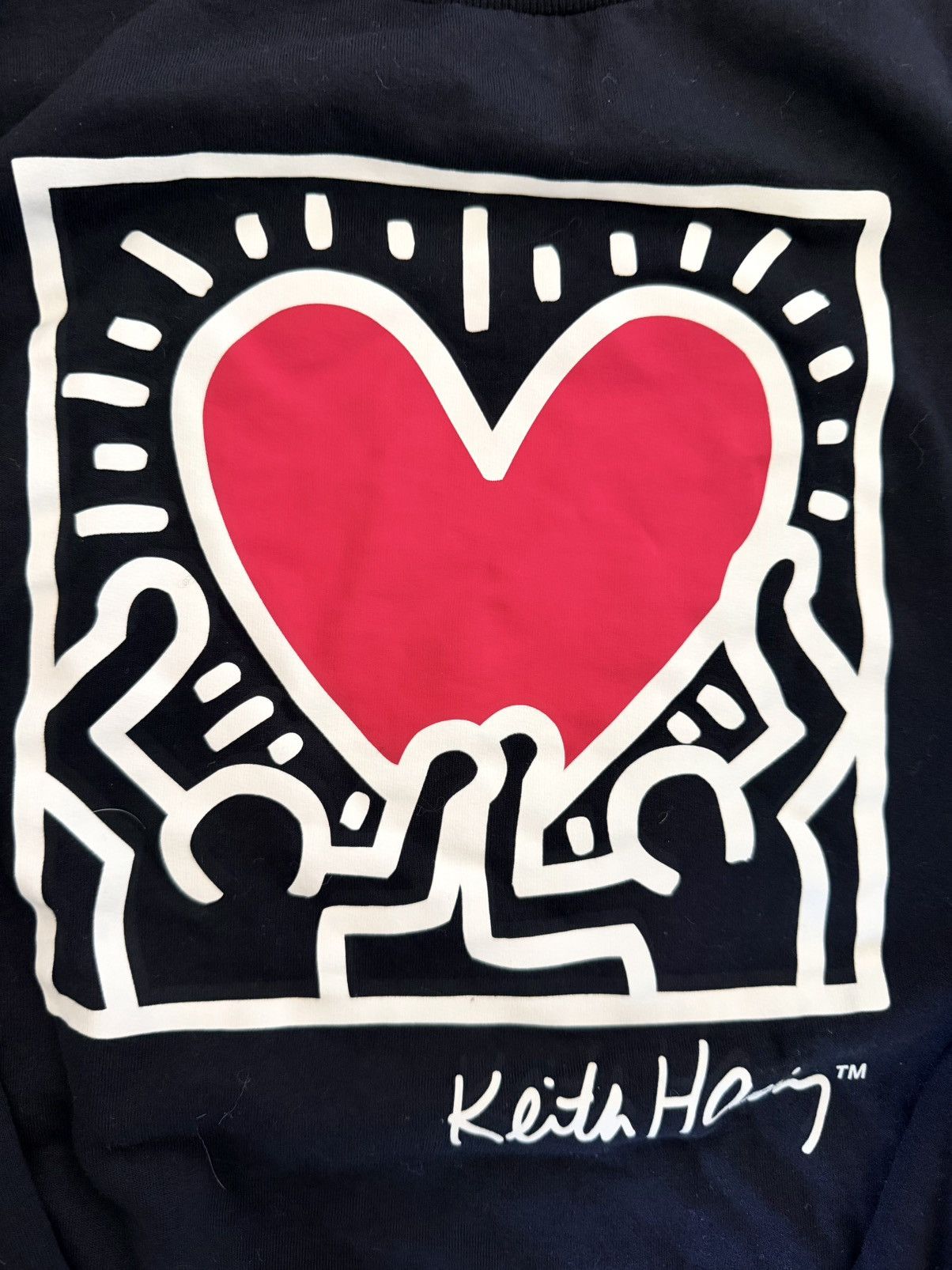 Keith Haring Keith Haring Heart Graphic Black Crewneck Sweatshirt M Size US M / EU 48-50 / 2 - 6 Thumbnail