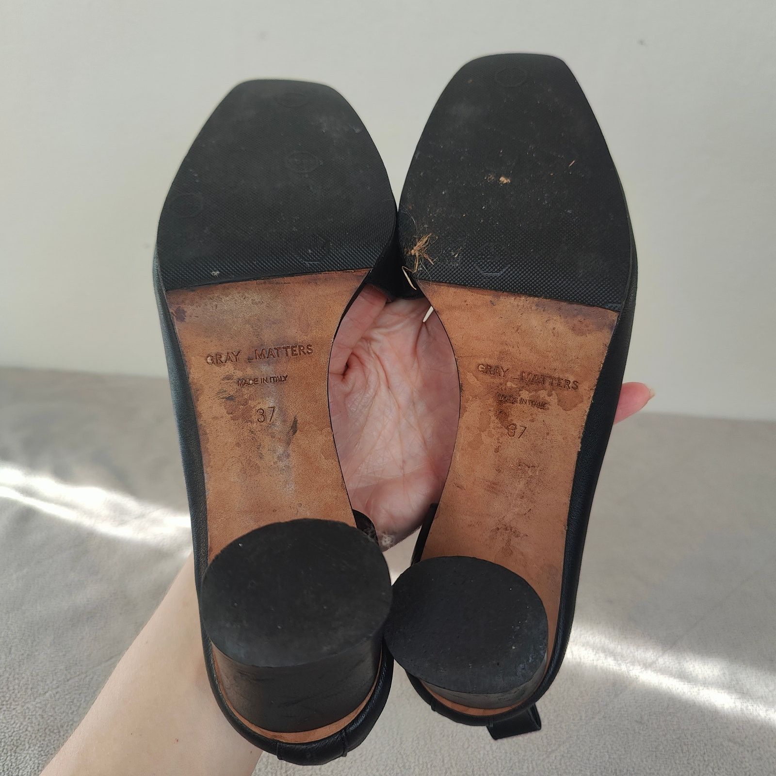 Other Gray Matters Yune Ho Cut Out Heels Womens 7 37 Black Size US 7 / IT 37 - 8 Thumbnail